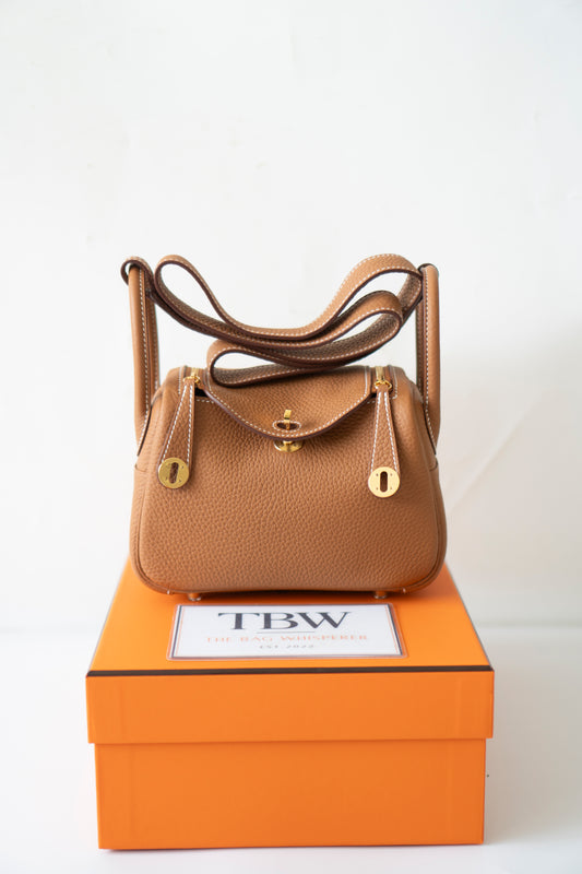 Mini Lind – Gold Clemence with Gold Hardware