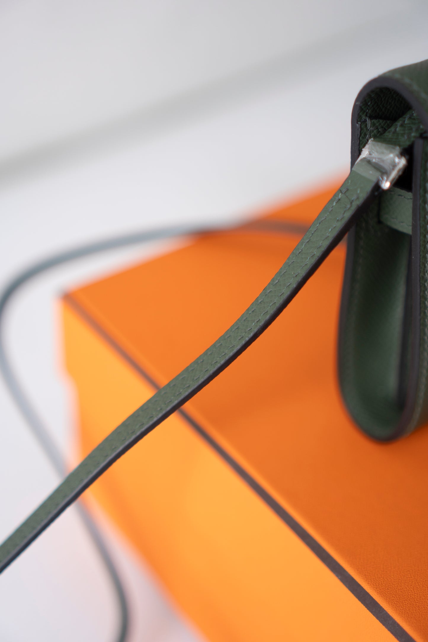 KL Wallet To Go – Green Epsom Leather with Palladium Hardware