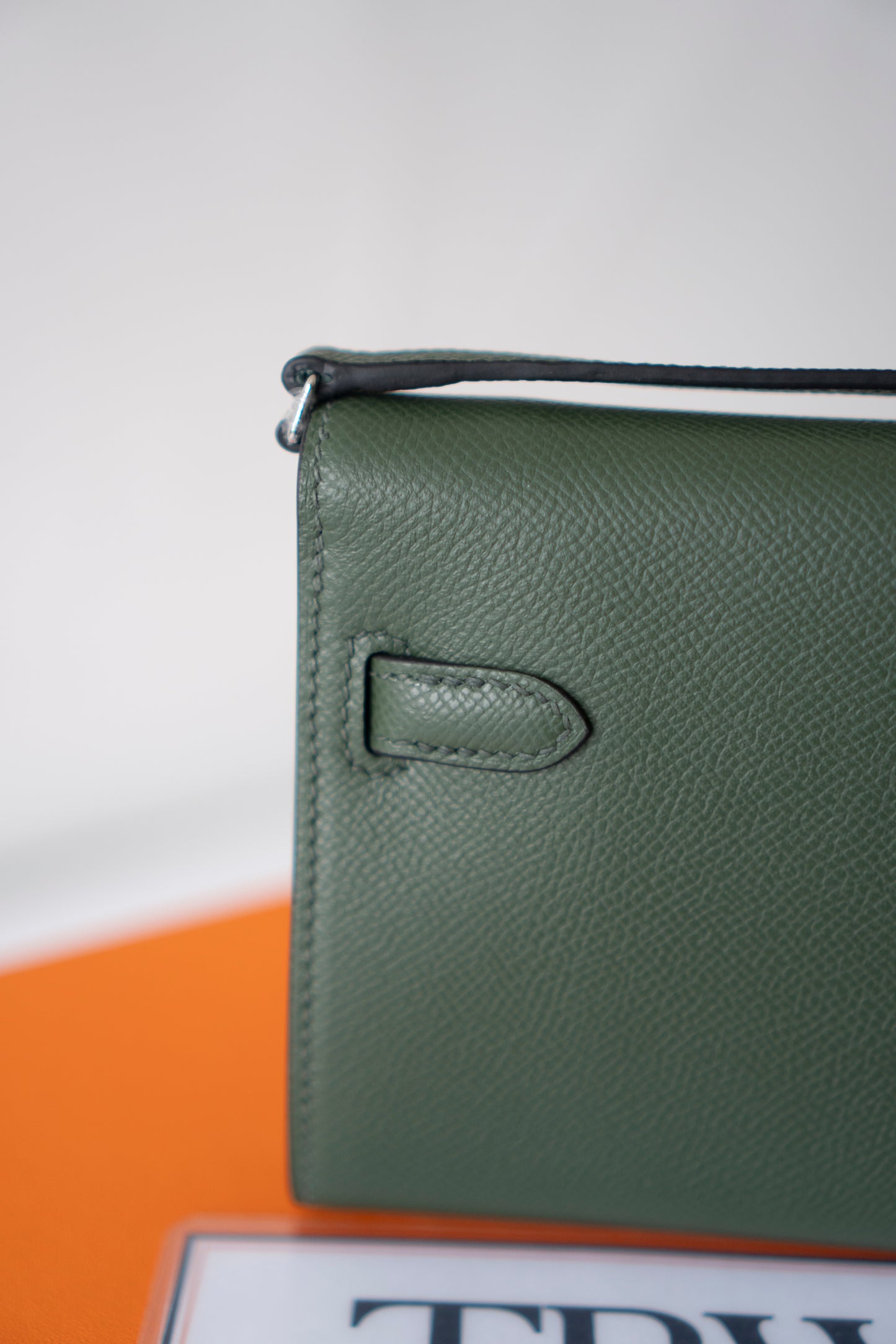 KL Wallet To Go – Green Epsom Leather with Palladium Hardware