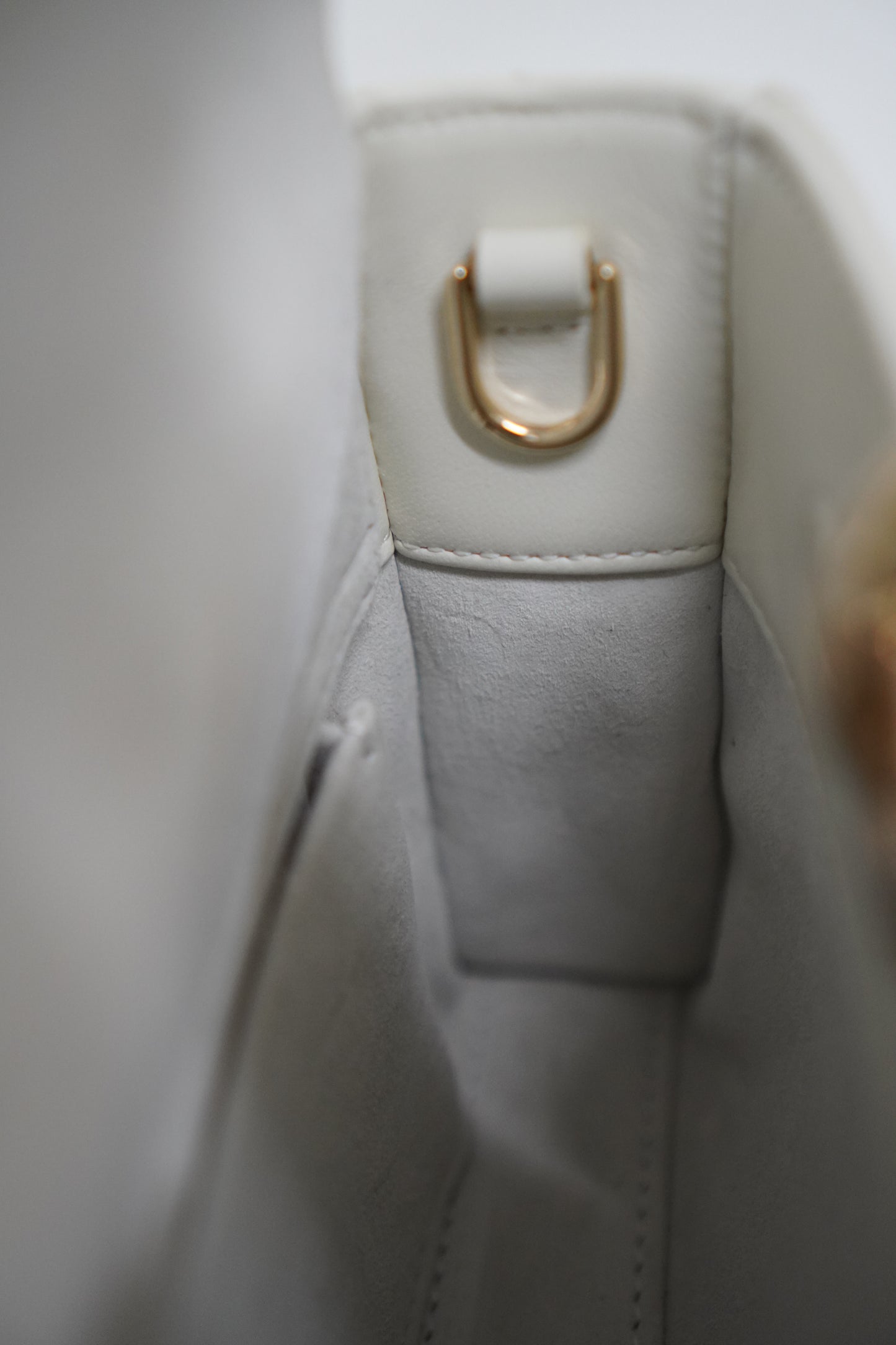 Lady D-Joy Bag White Medium