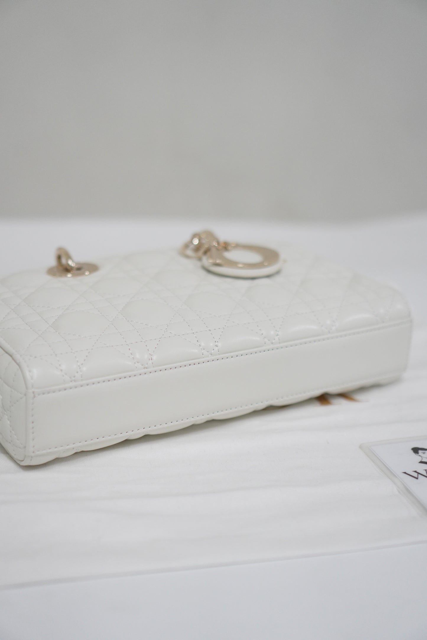 Lady D-Joy Bag White Medium