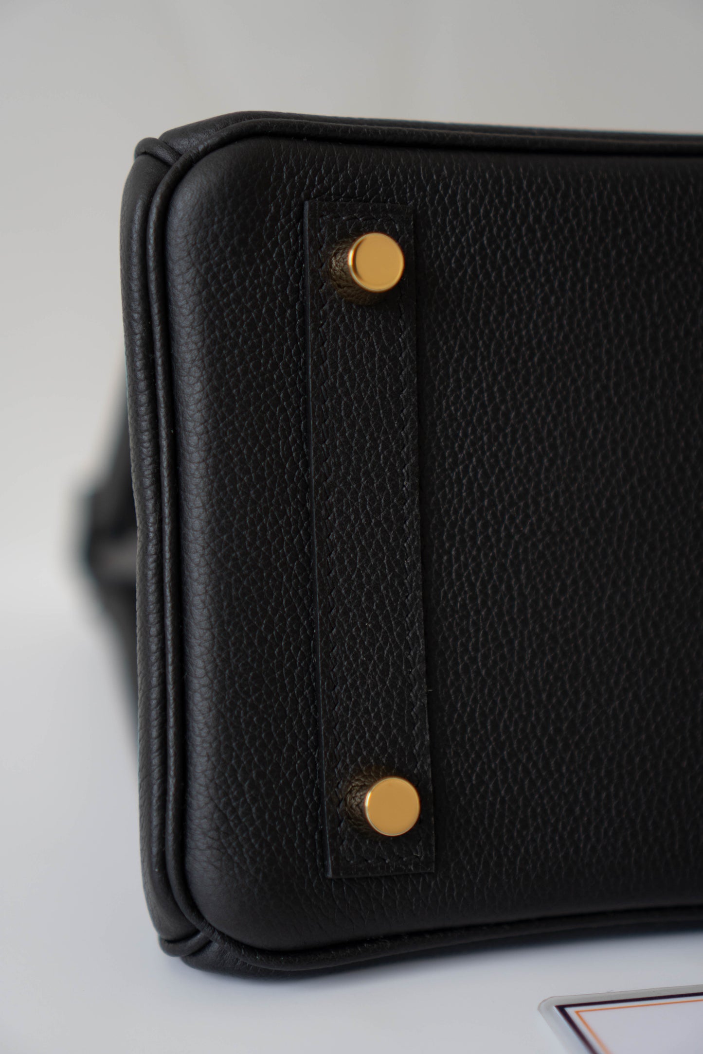 BK 25 – Noir Evercolor Leather with Gold Hardware