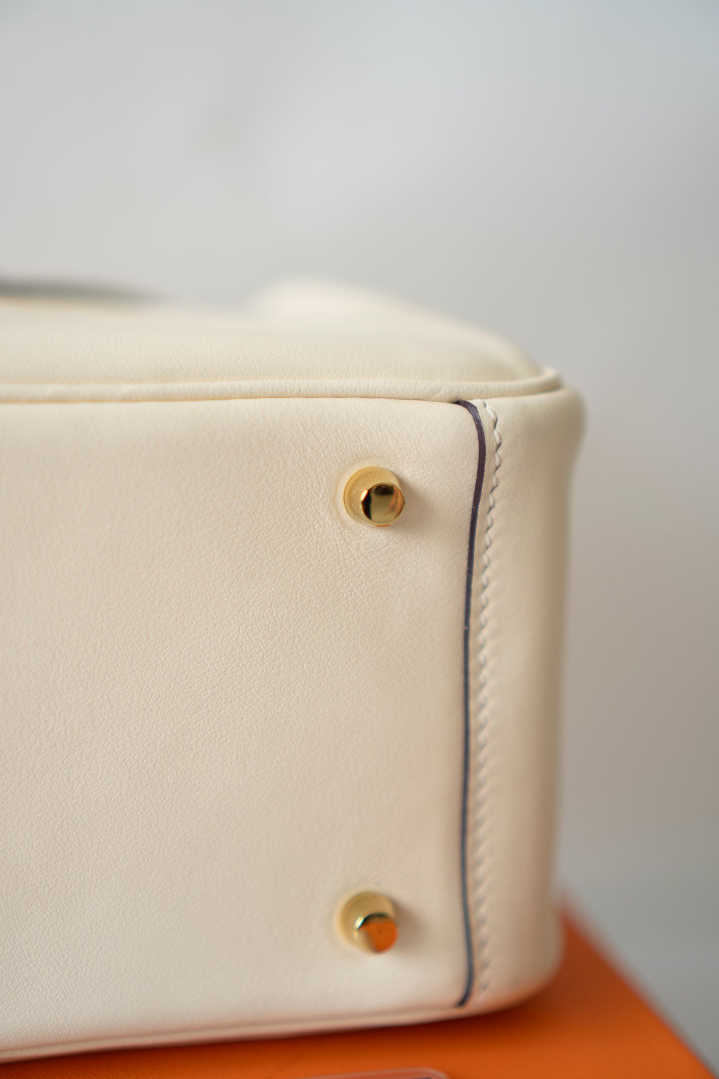 Mini Lind in Nata Swift Leather with Gold Hardware