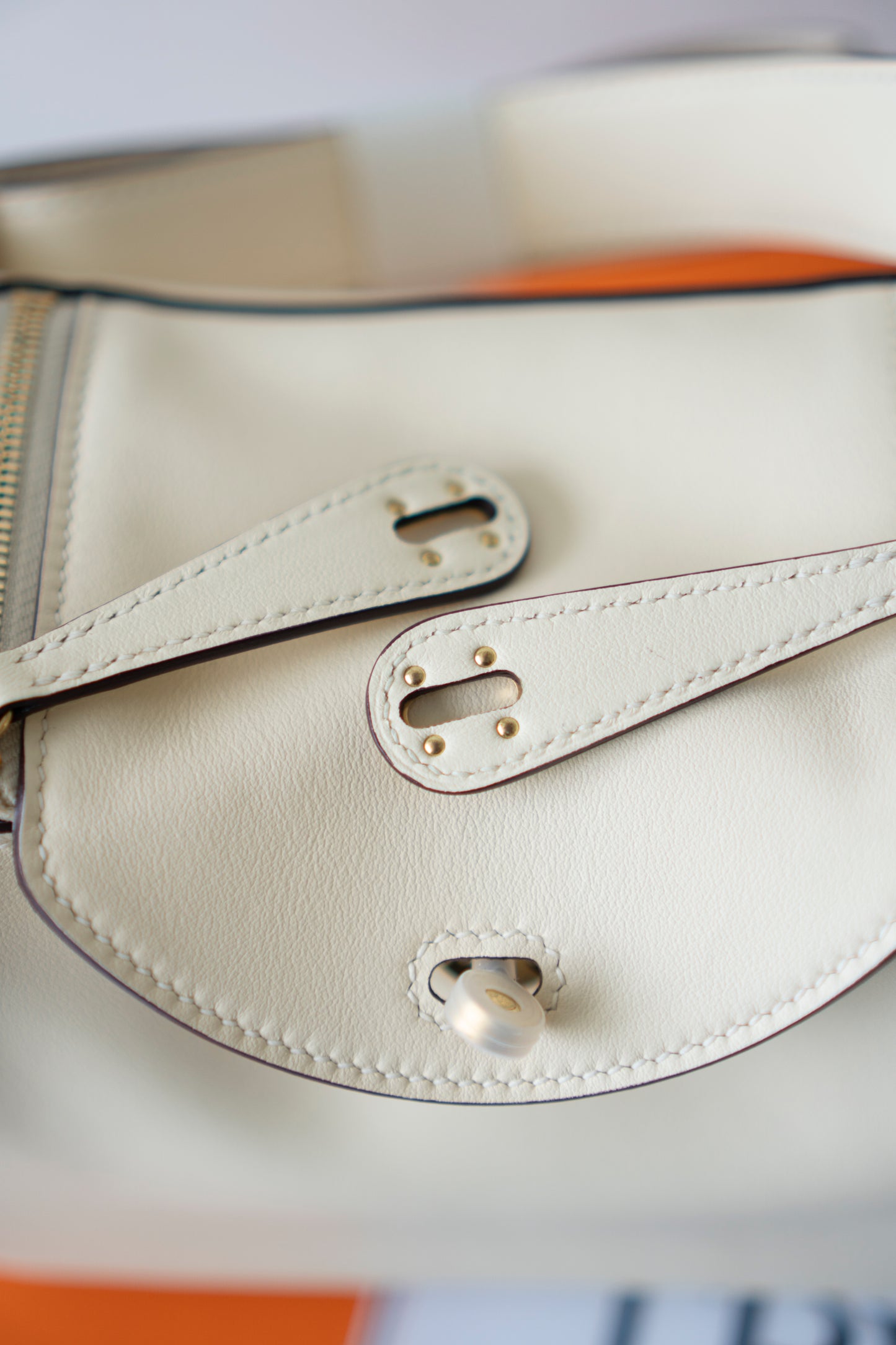 Mini Lind in Nata Swift Leather with Gold Hardware