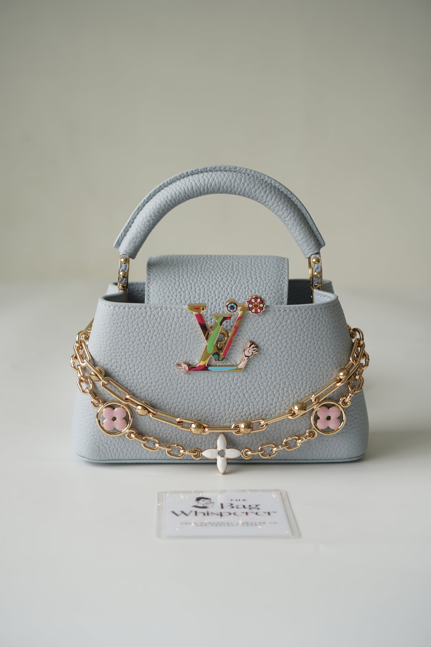 Capucines Mini East West in Baby Blue