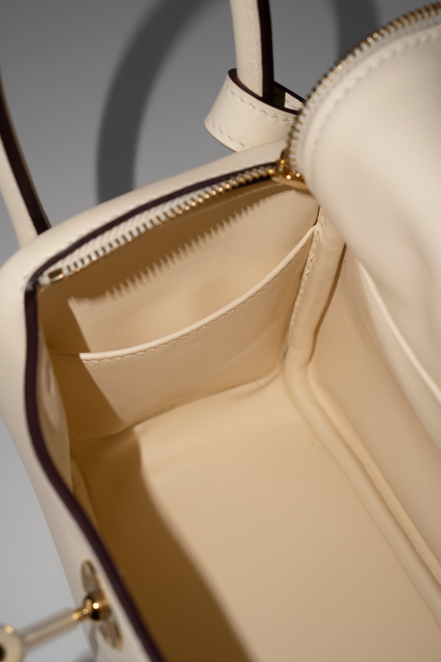 Mini Lind in Nata Swift Leather with Gold Hardware
