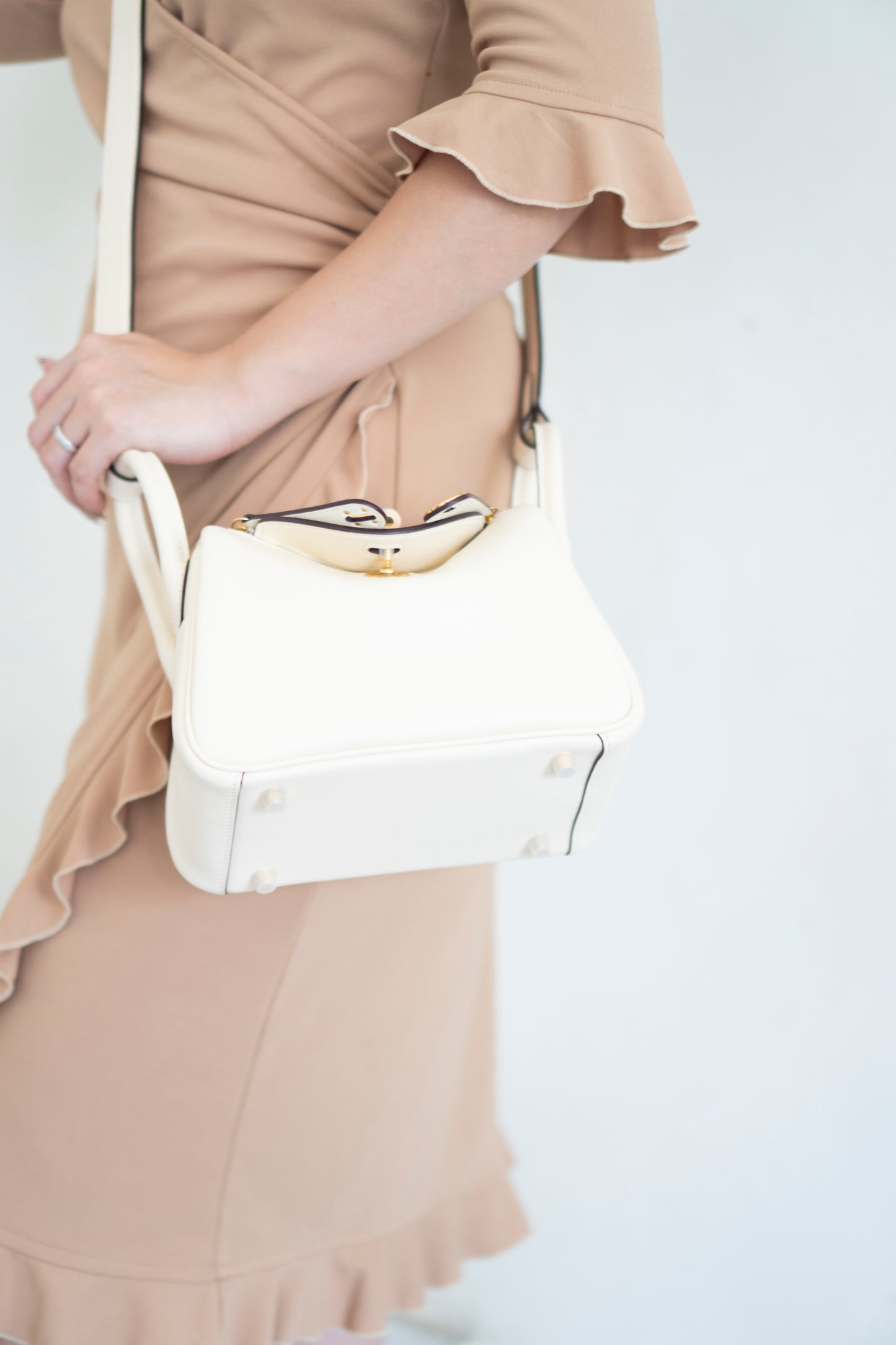 Mini Lind in Nata Swift Leather with Gold Hardware