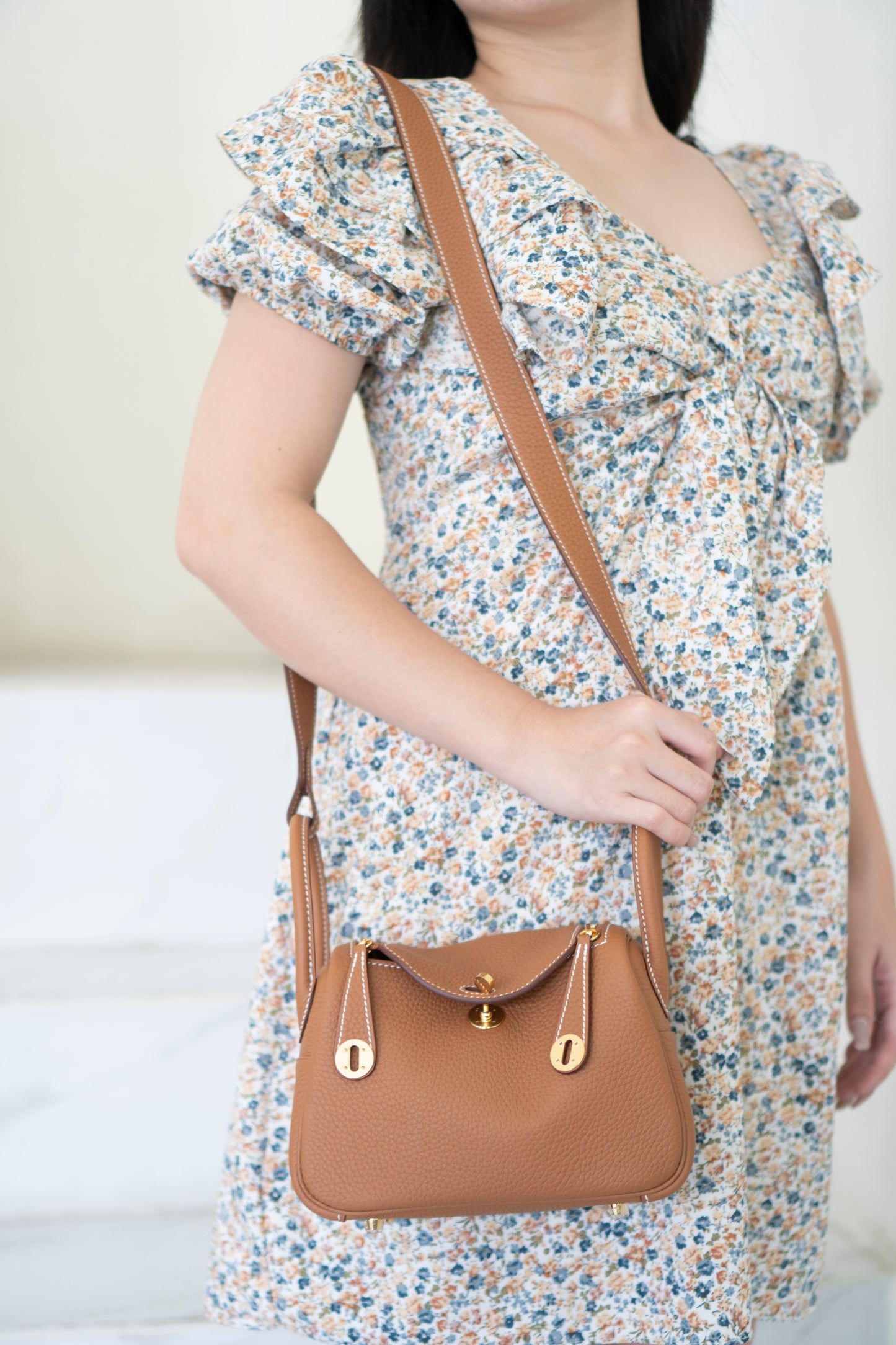 Mini Lind – Gold Clemence with Gold Hardware