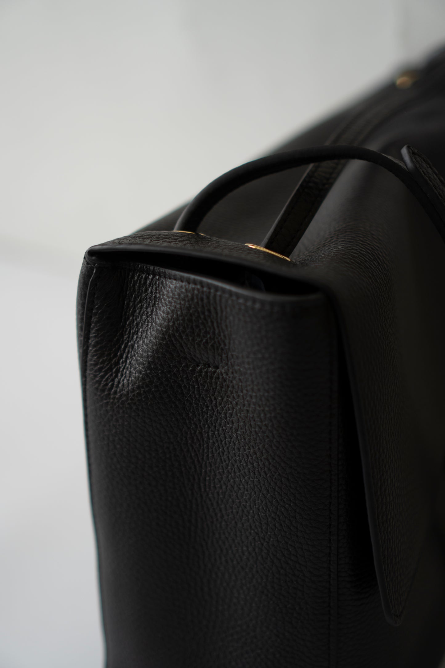 Maxi Flap Black Pebbled Calfskin Leather Gold Hardware