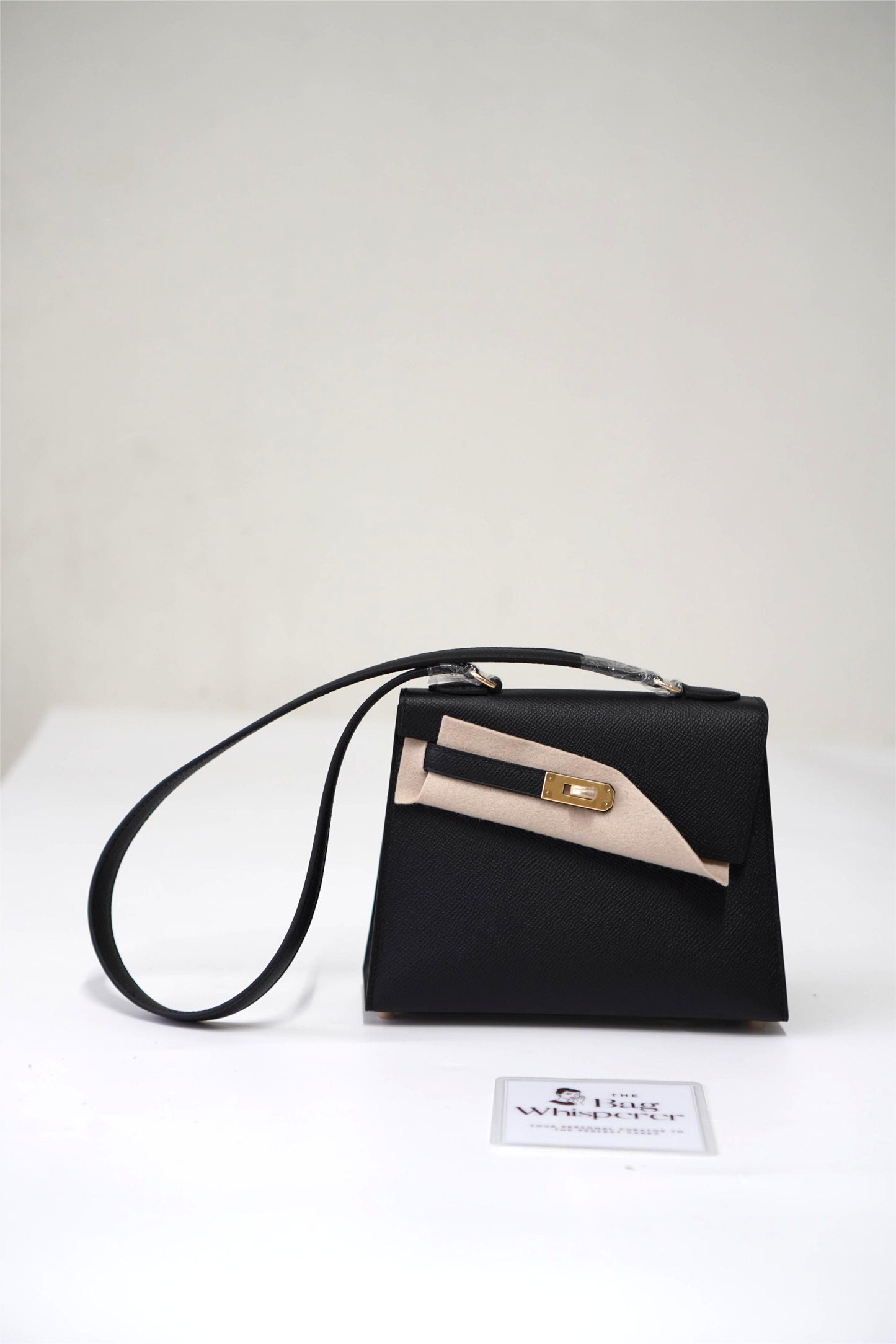 Kelly Désordre Mini in Noir Epsom