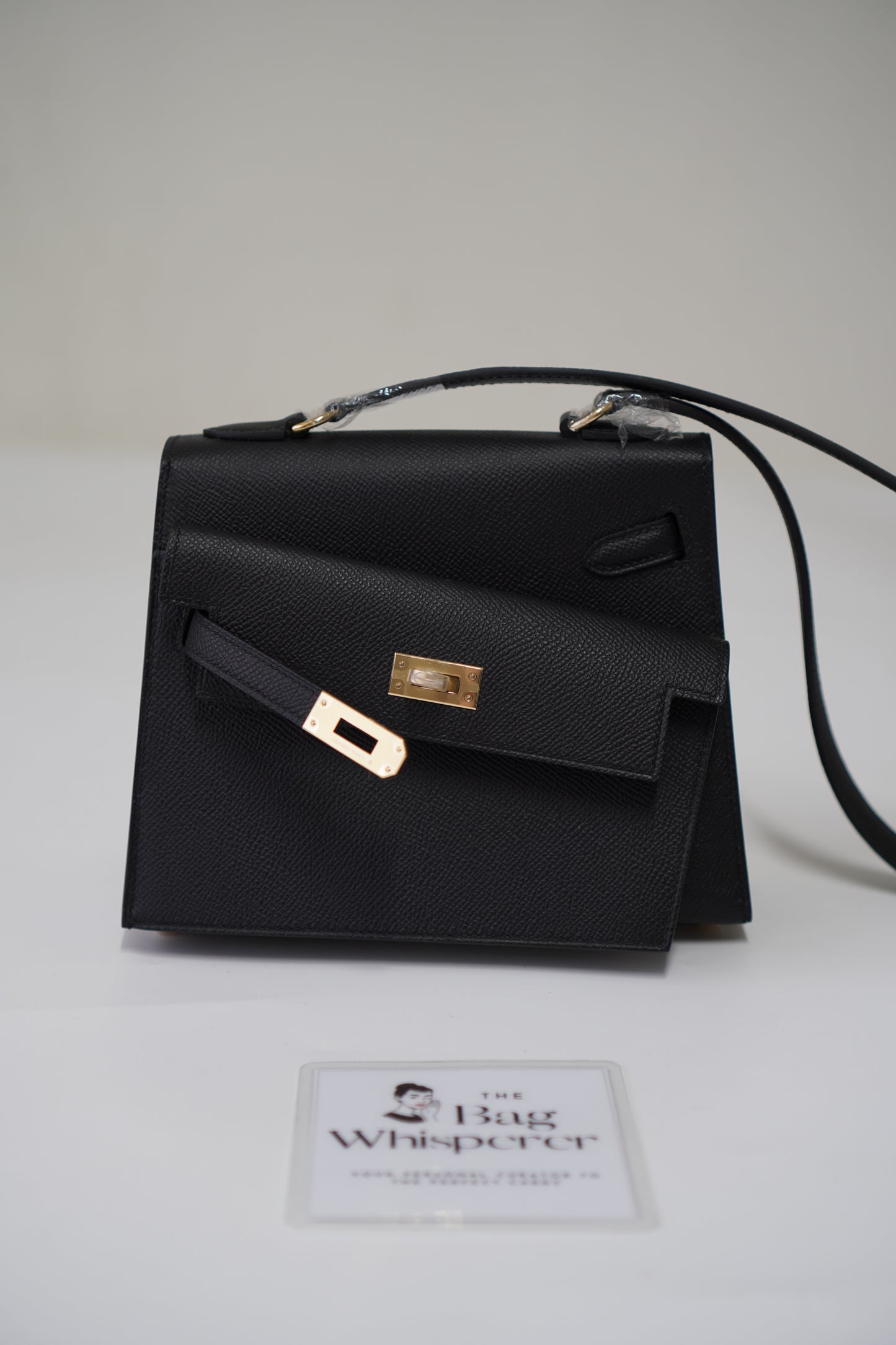 Kelly Désordre Mini in Noir Epsom