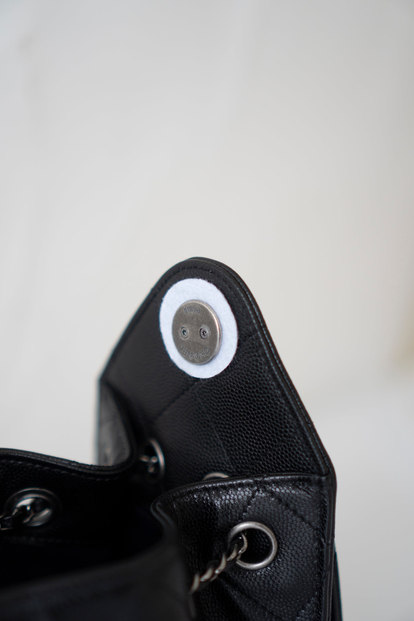 C25 Mini – Black Quilted Leather with Ruthenium Hardware