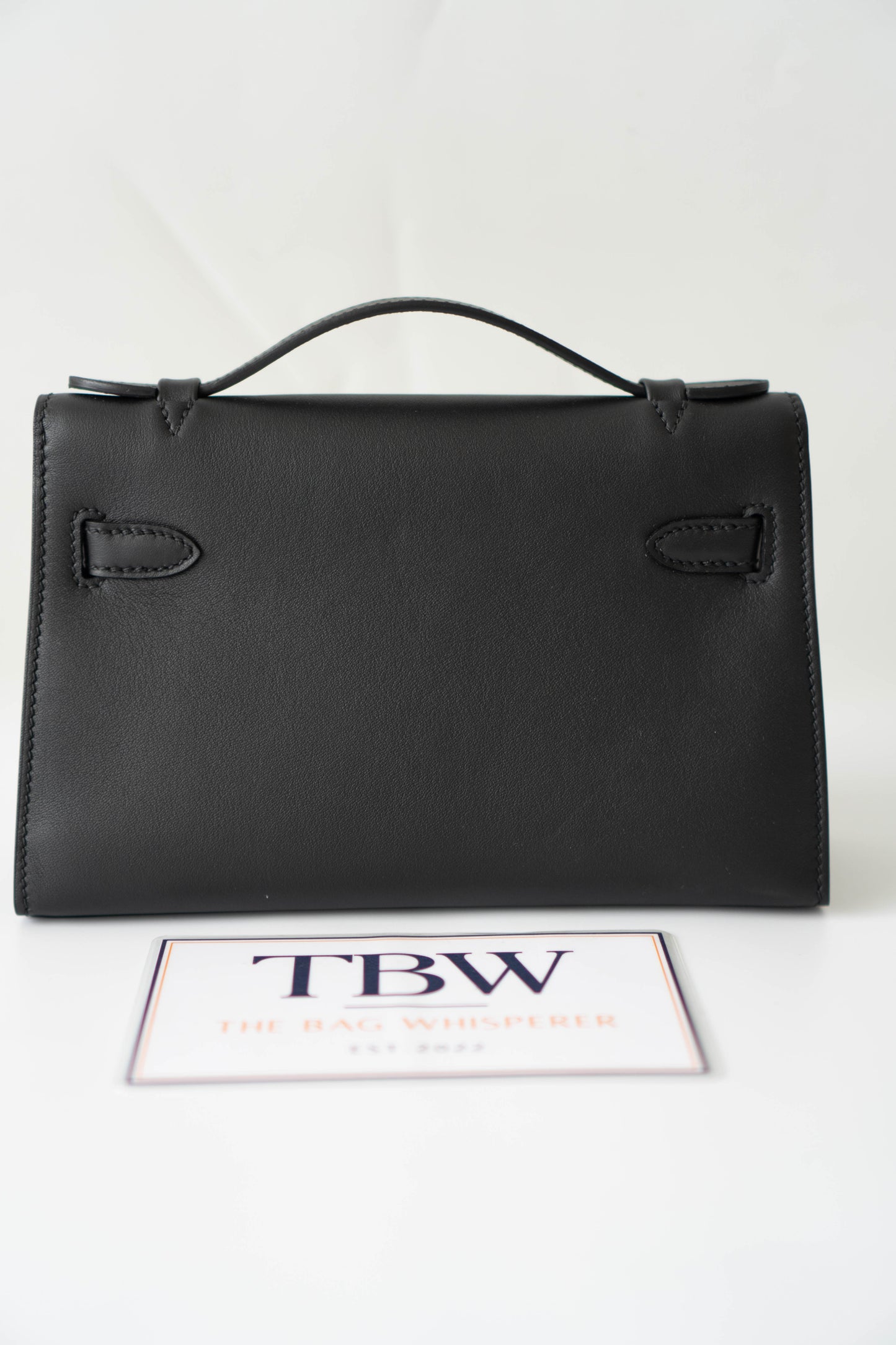 Mini Pochette – Black Swift Leather with Gold Hardware