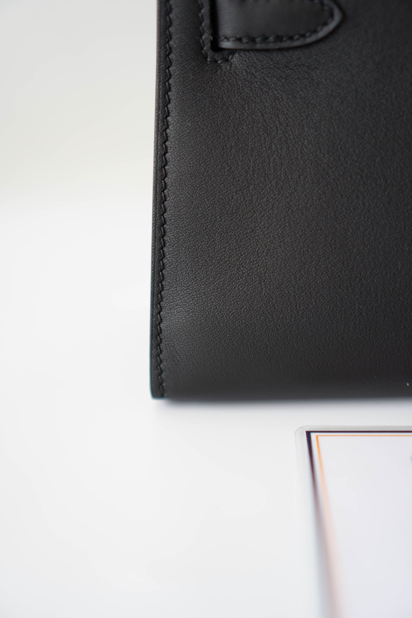 Mini Pochette – Black Swift Leather with Gold Hardware