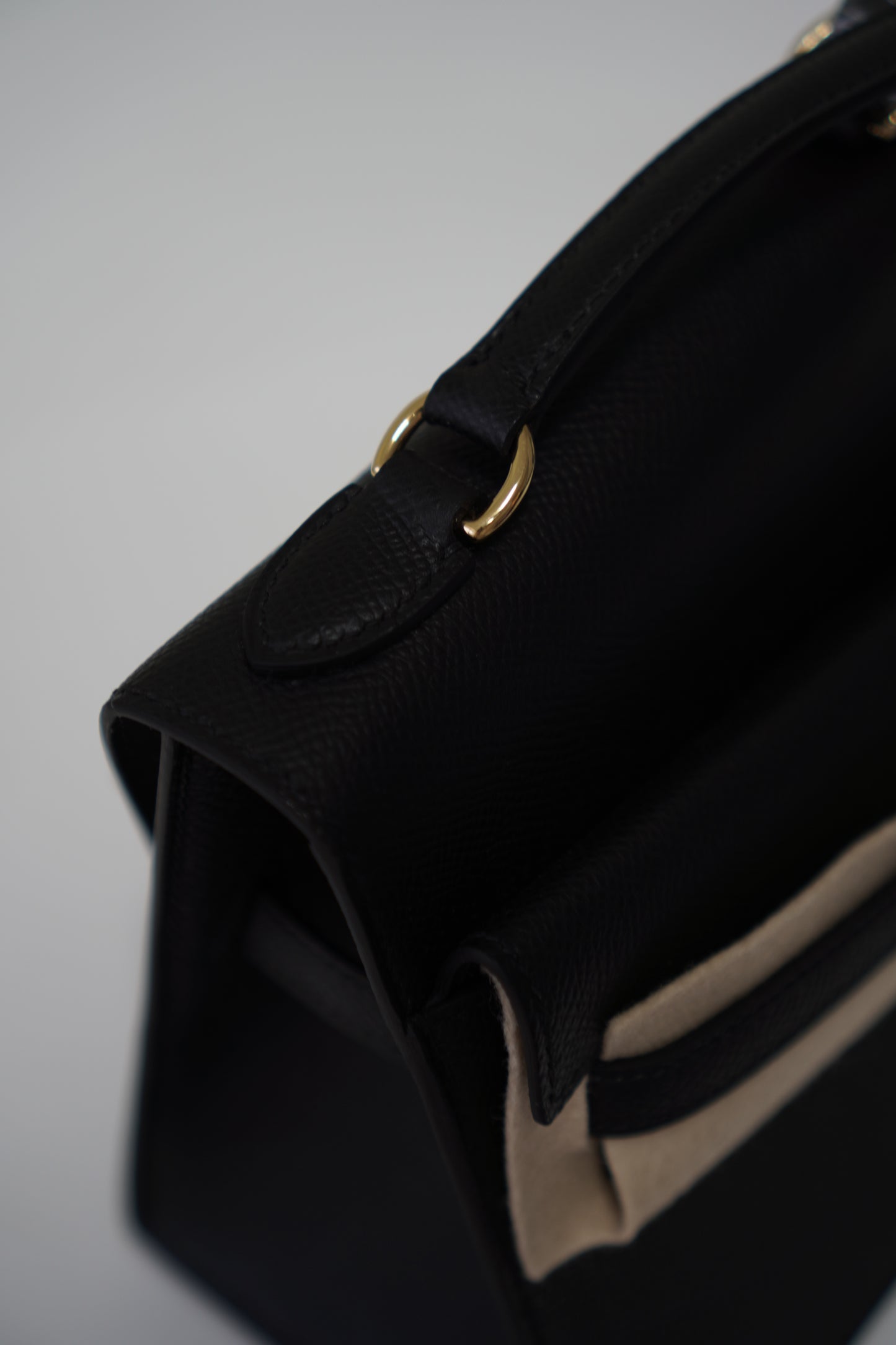 Kelly Désordre Mini in Noir Epsom