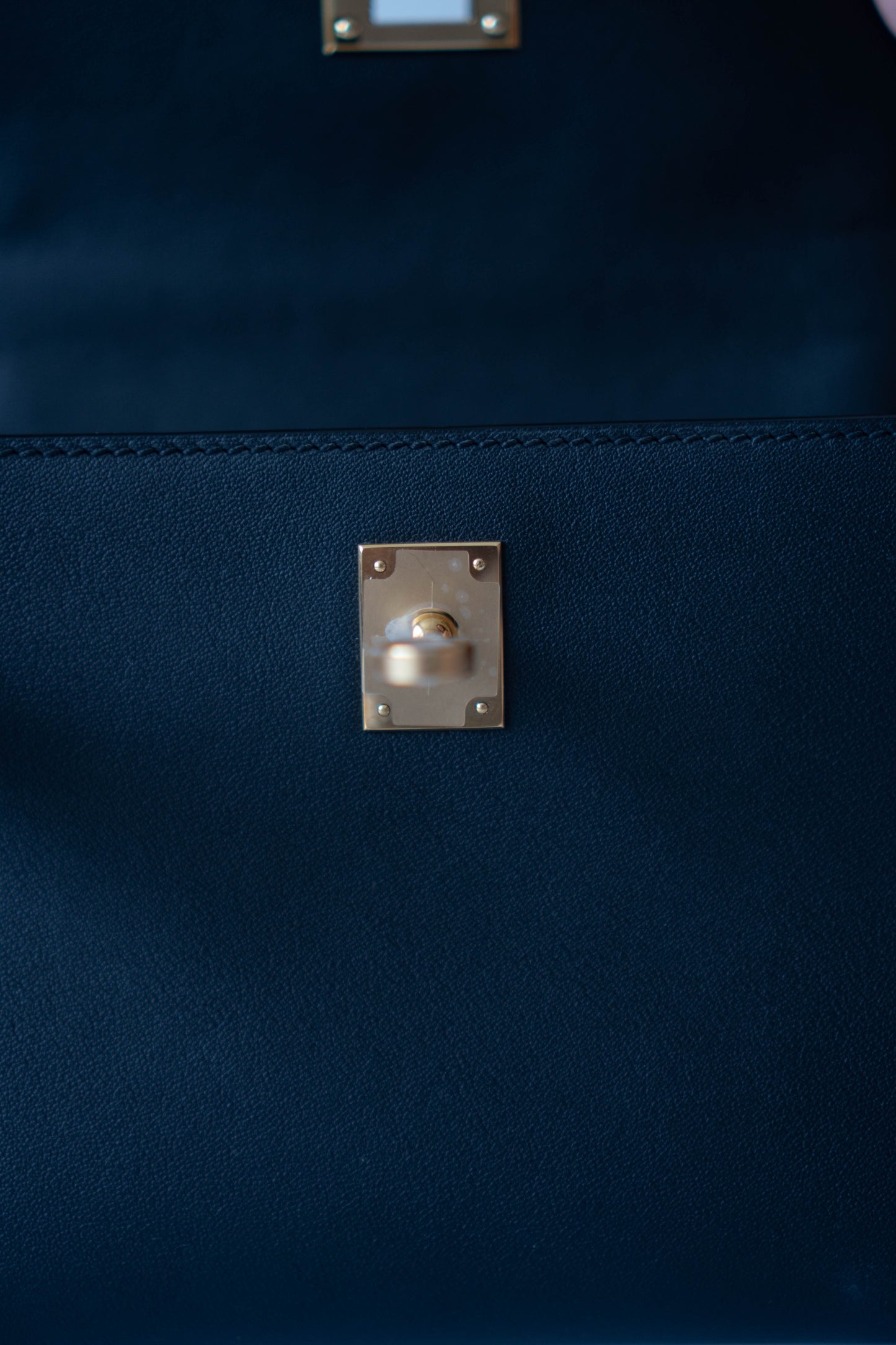 Mini Pochette – Black Swift Leather with Gold Hardware