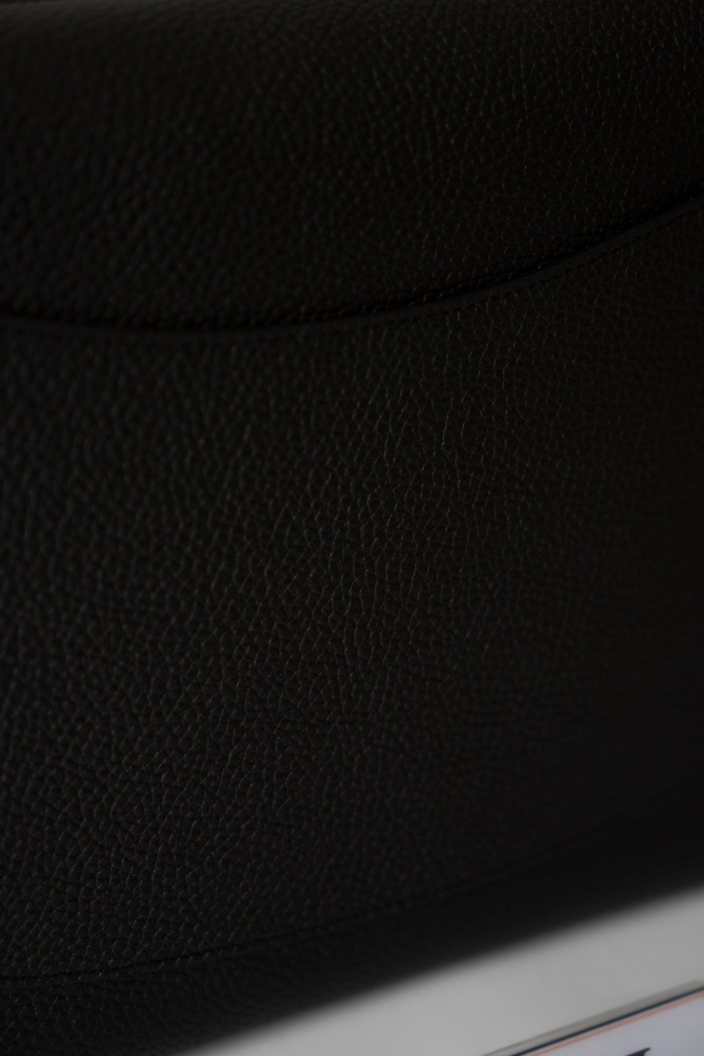 Maxi Flap Black Pebbled Calfskin Leather Silver Hardware