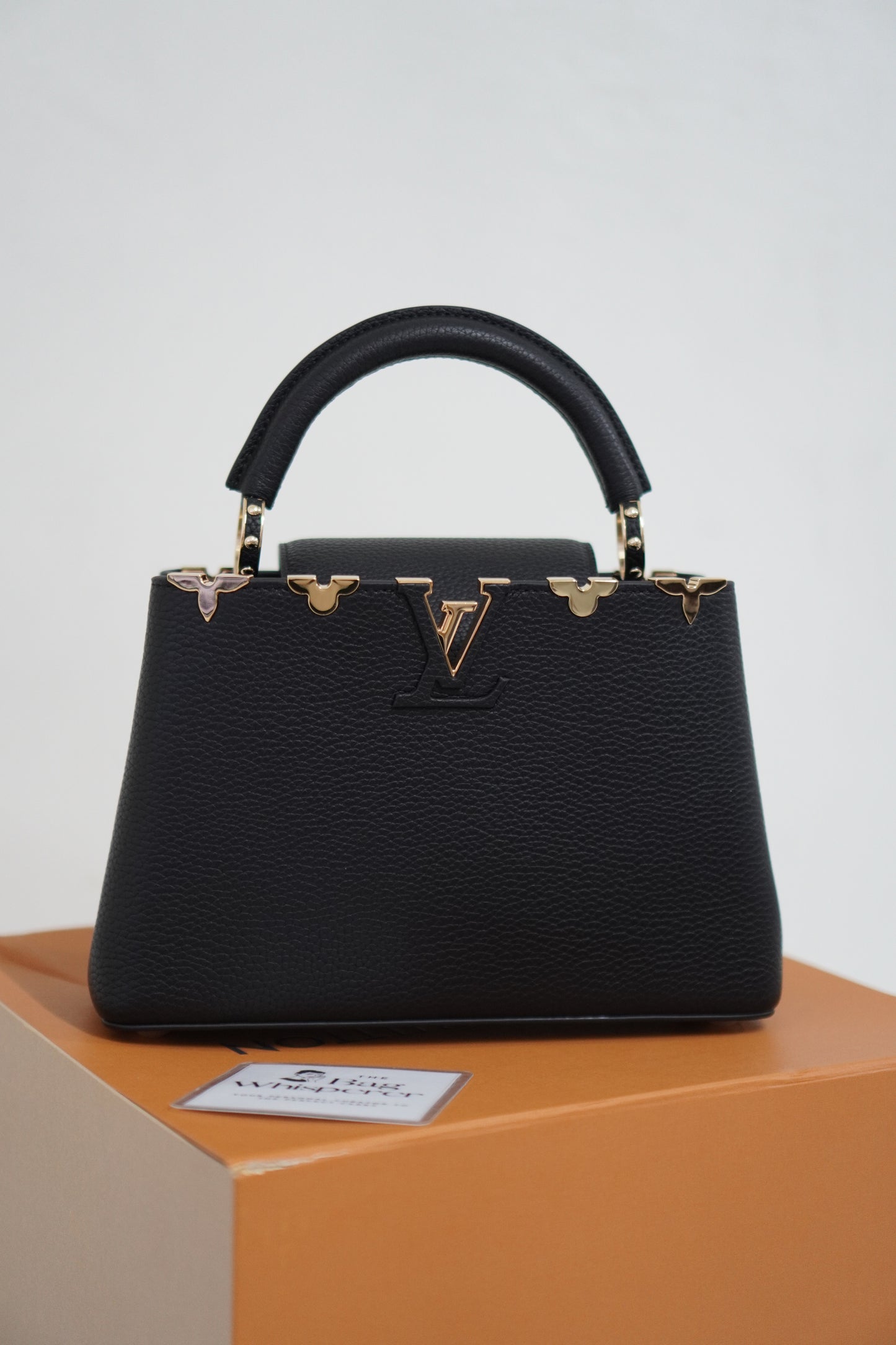 Capucine BB Black Taurillon Leather