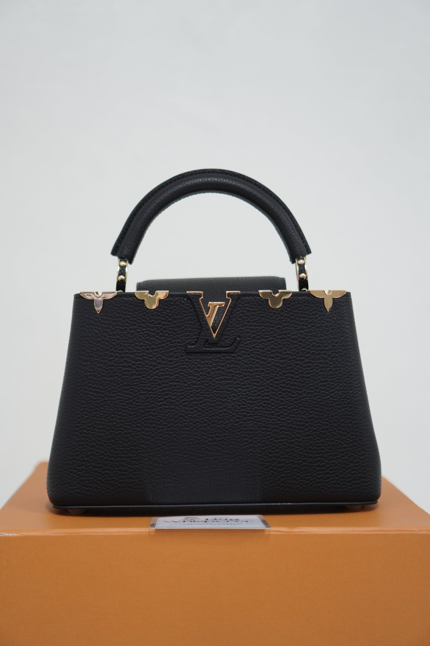 Capucine BB Black Taurillon Leather