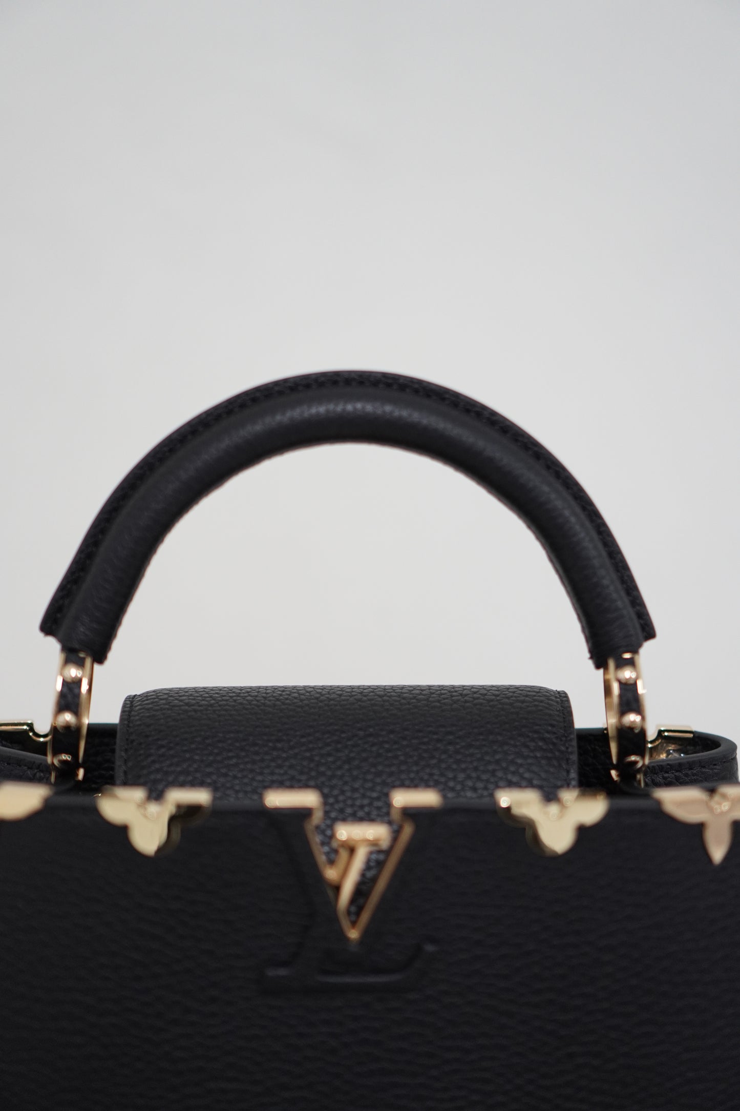 Capucine BB Black Taurillon Leather