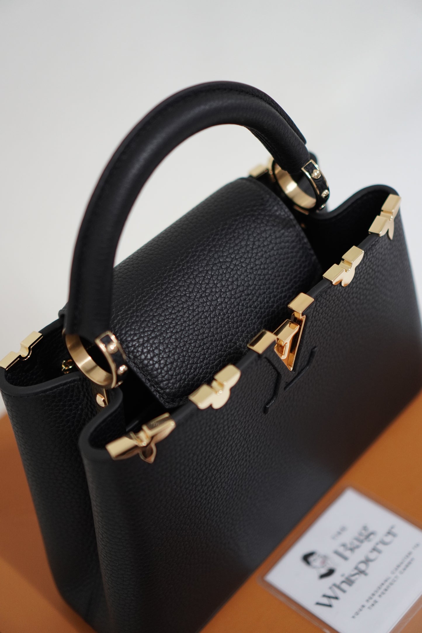 Capucine BB Black Taurillon Leather
