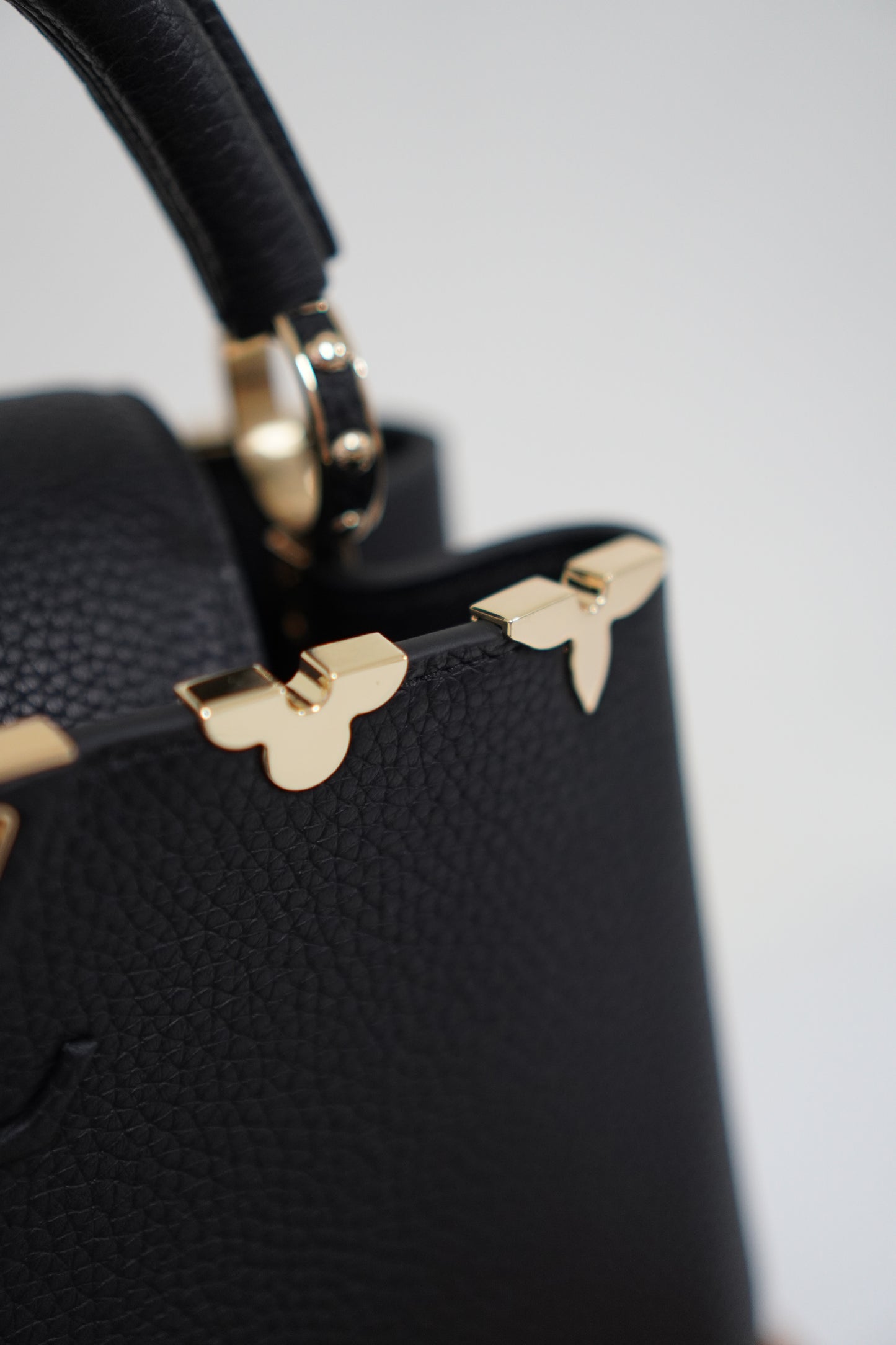 Capucine BB Black Taurillon Leather