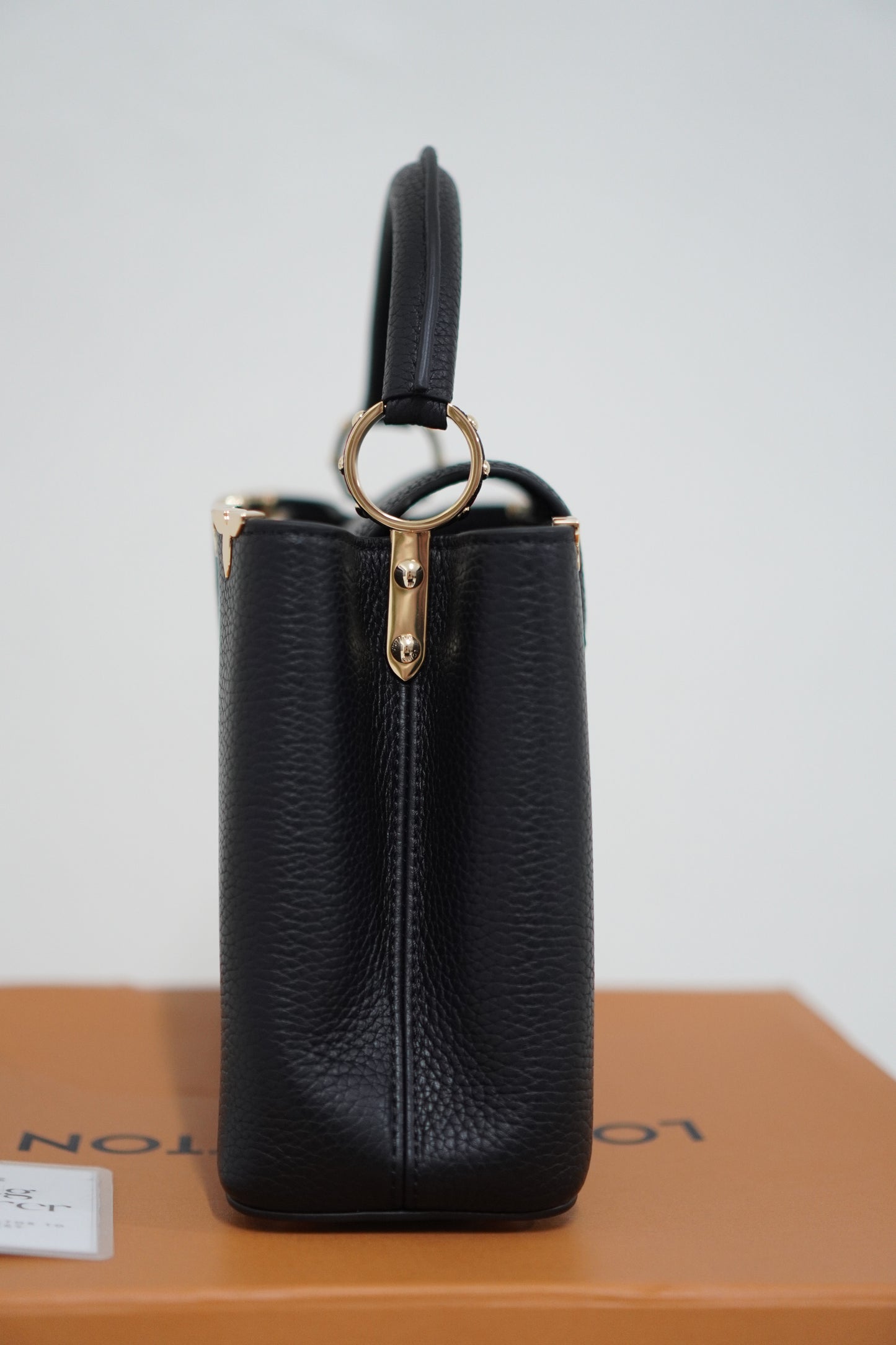 Capucine BB Black Taurillon Leather