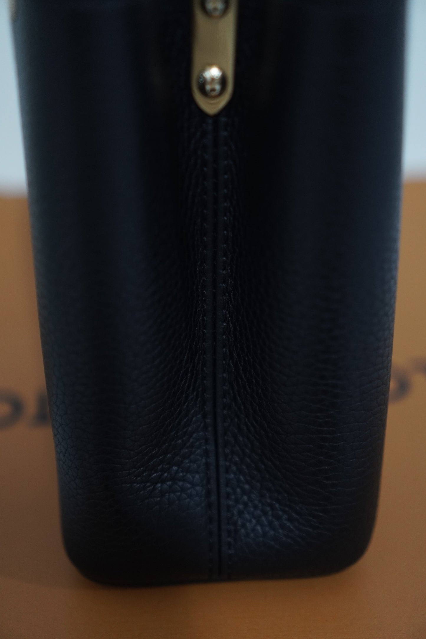 Capucine BB Black Taurillon Leather