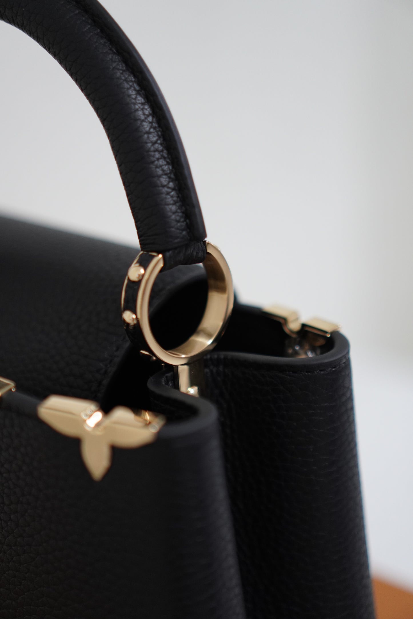 Capucine BB Black Taurillon Leather