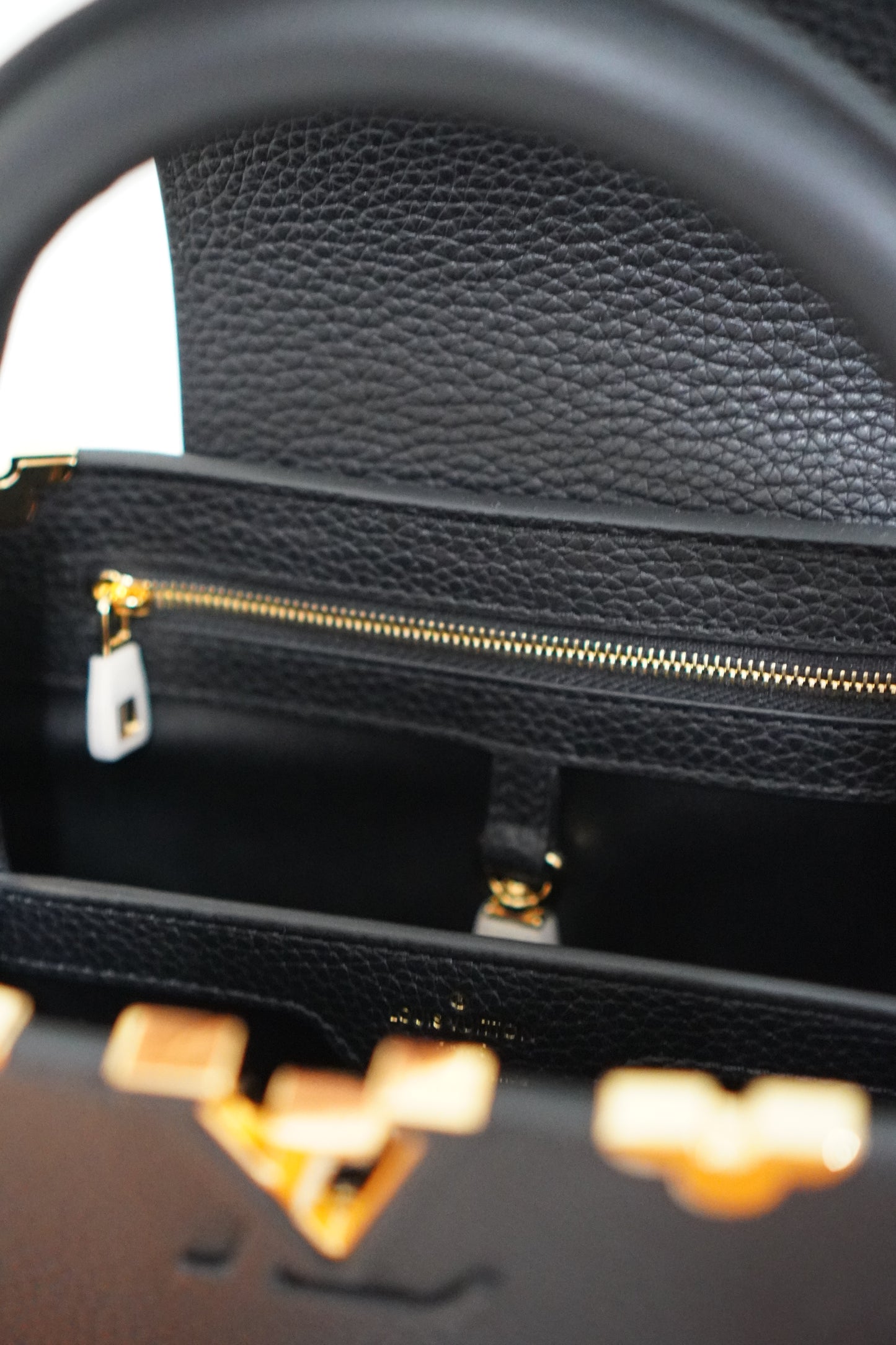 Capucine BB Black Taurillon Leather
