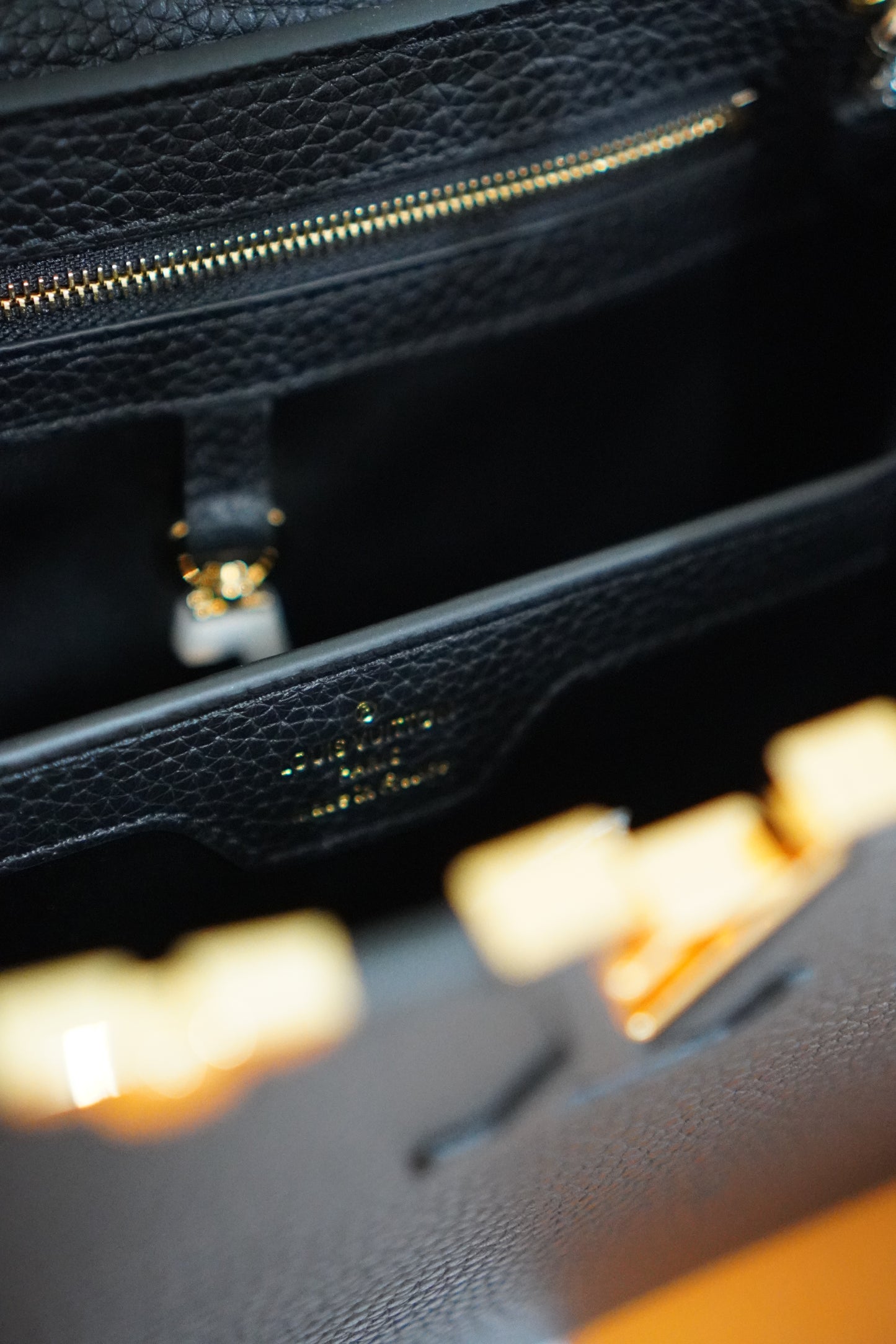 Capucine BB Black Taurillon Leather