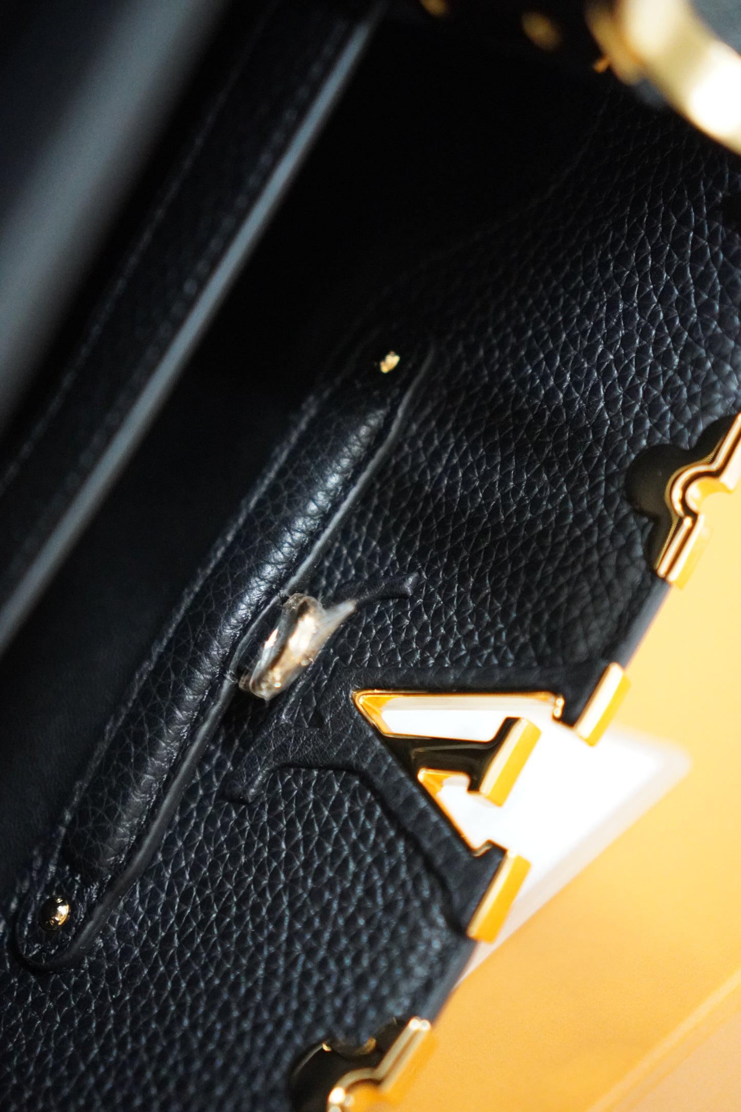 Capucine BB Black Taurillon Leather