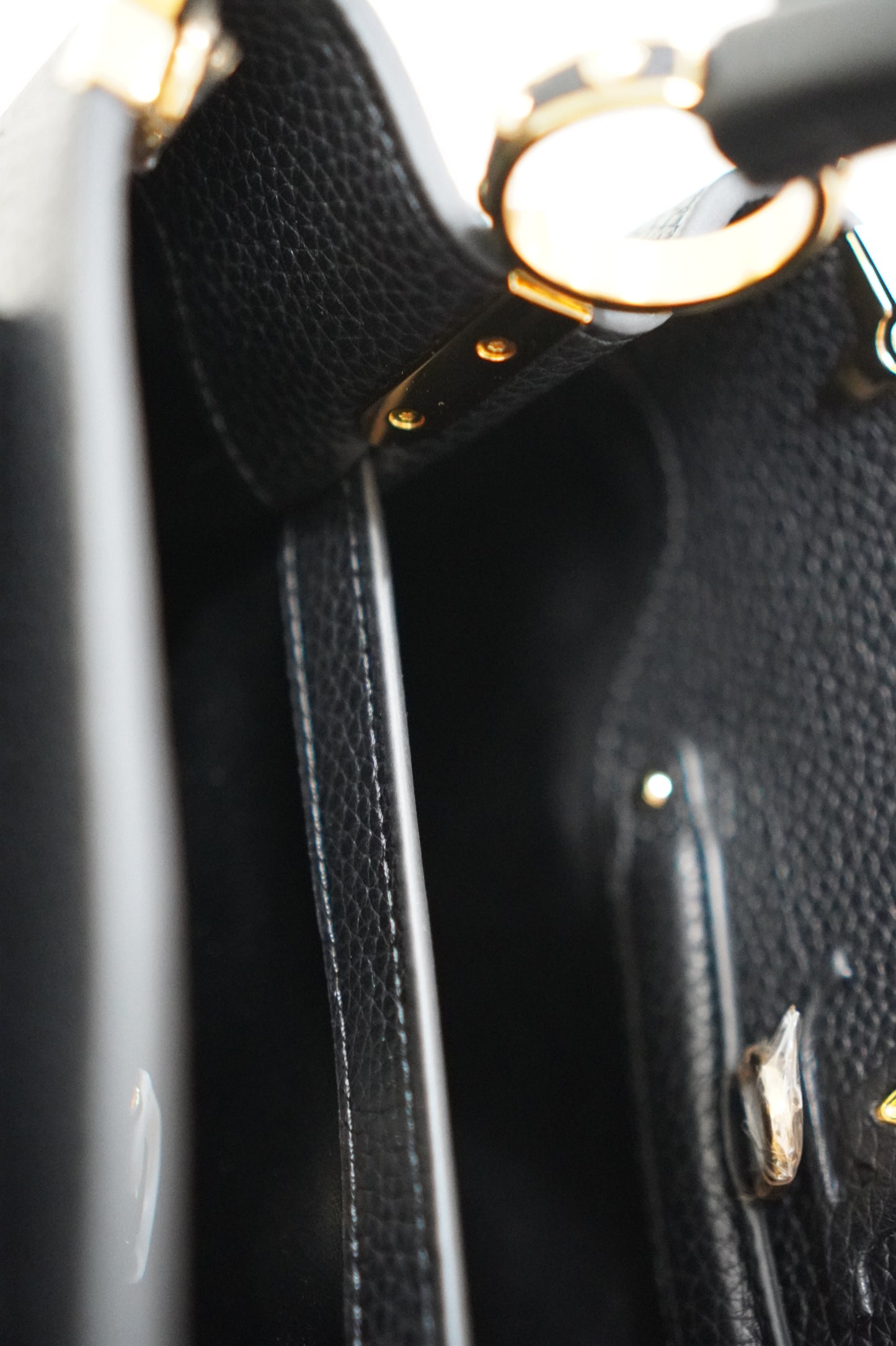 Capucine BB Black Taurillon Leather