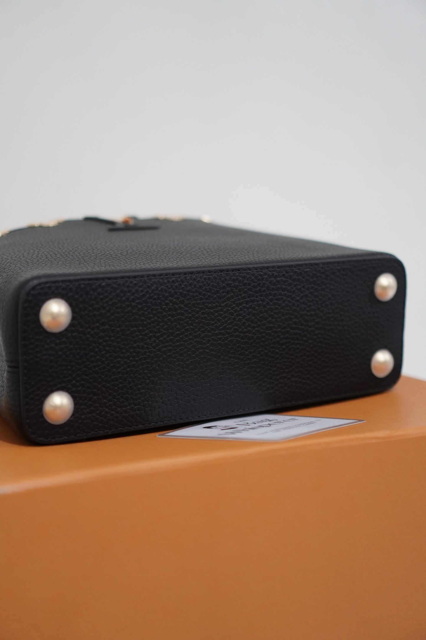 Capucine BB Black Taurillon Leather