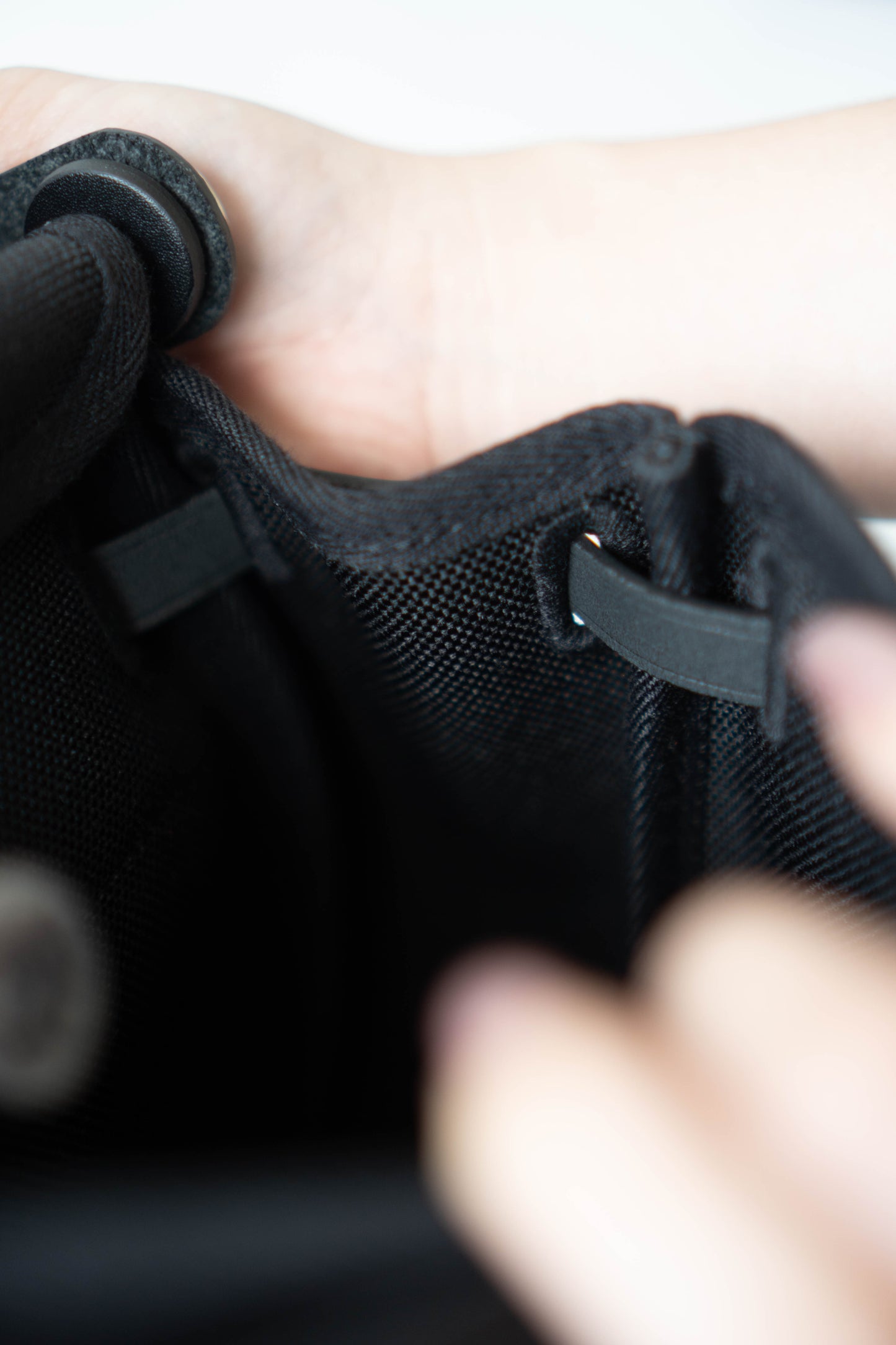 Mini Herbag – Black Canvas & Leather with Palladium Hardware
