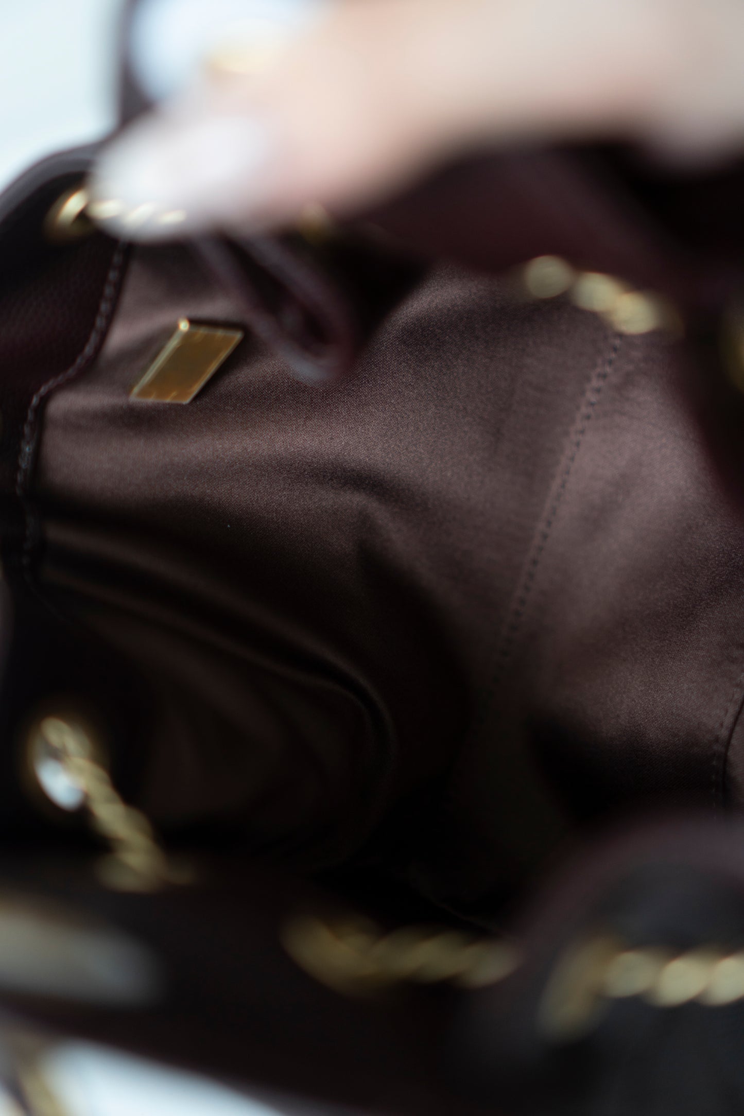C25 Mini – Dark Brown Quilted Caviar Leather with Gold Hardware