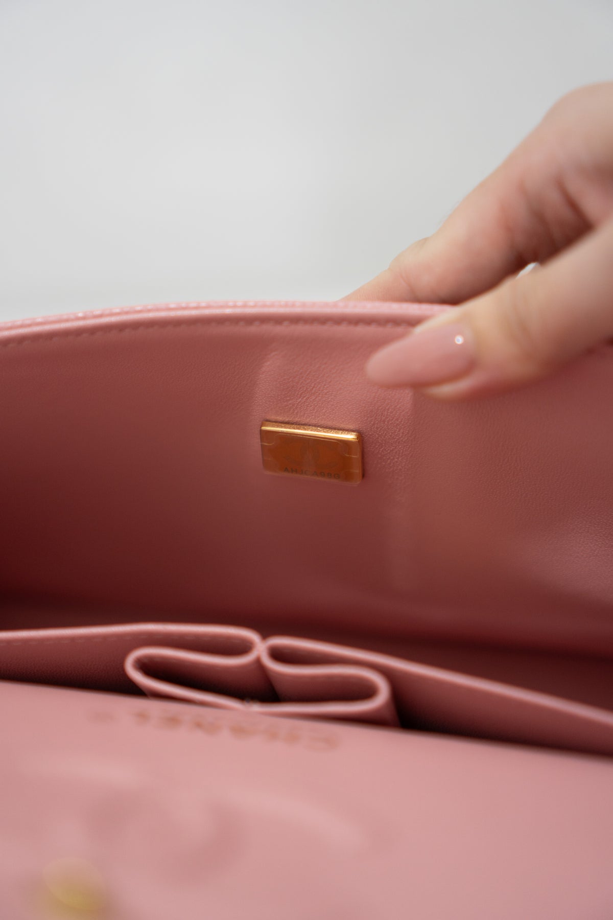 Classic Flap Bag – Light Pink Caviar Leather with Gold Hardware