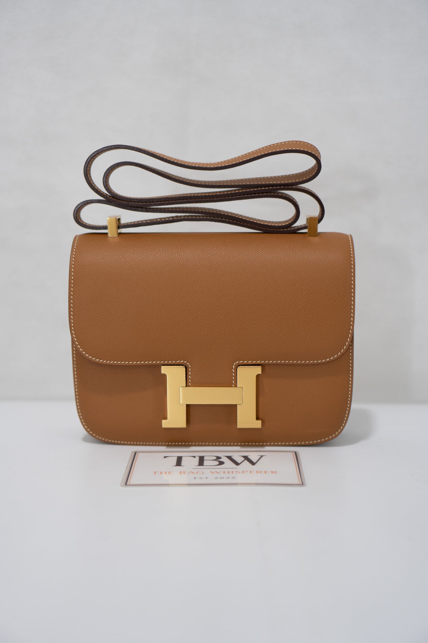 Constanc 23 – Gold Epsom Leather with Permabrass/Gold Hardware