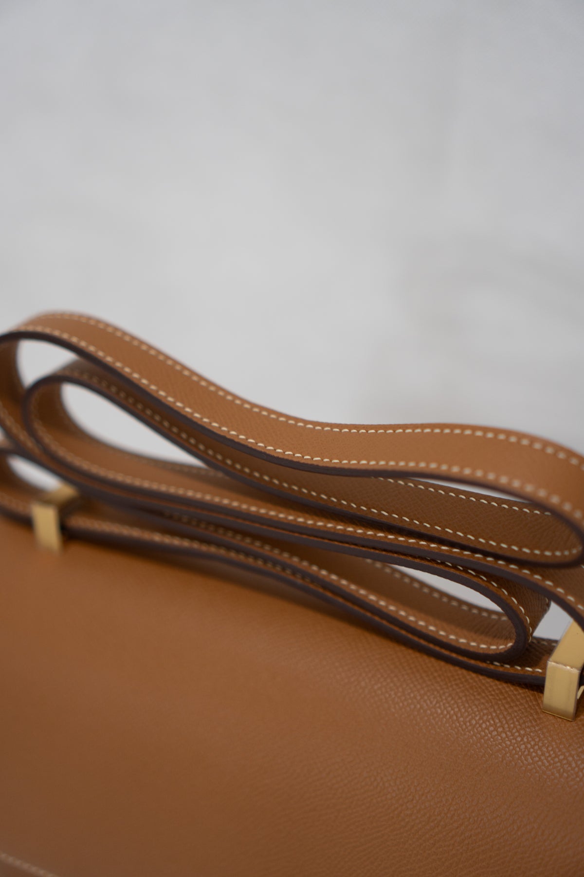 Constanc 23 – Gold Epsom Leather with Permabrass/Gold Hardware