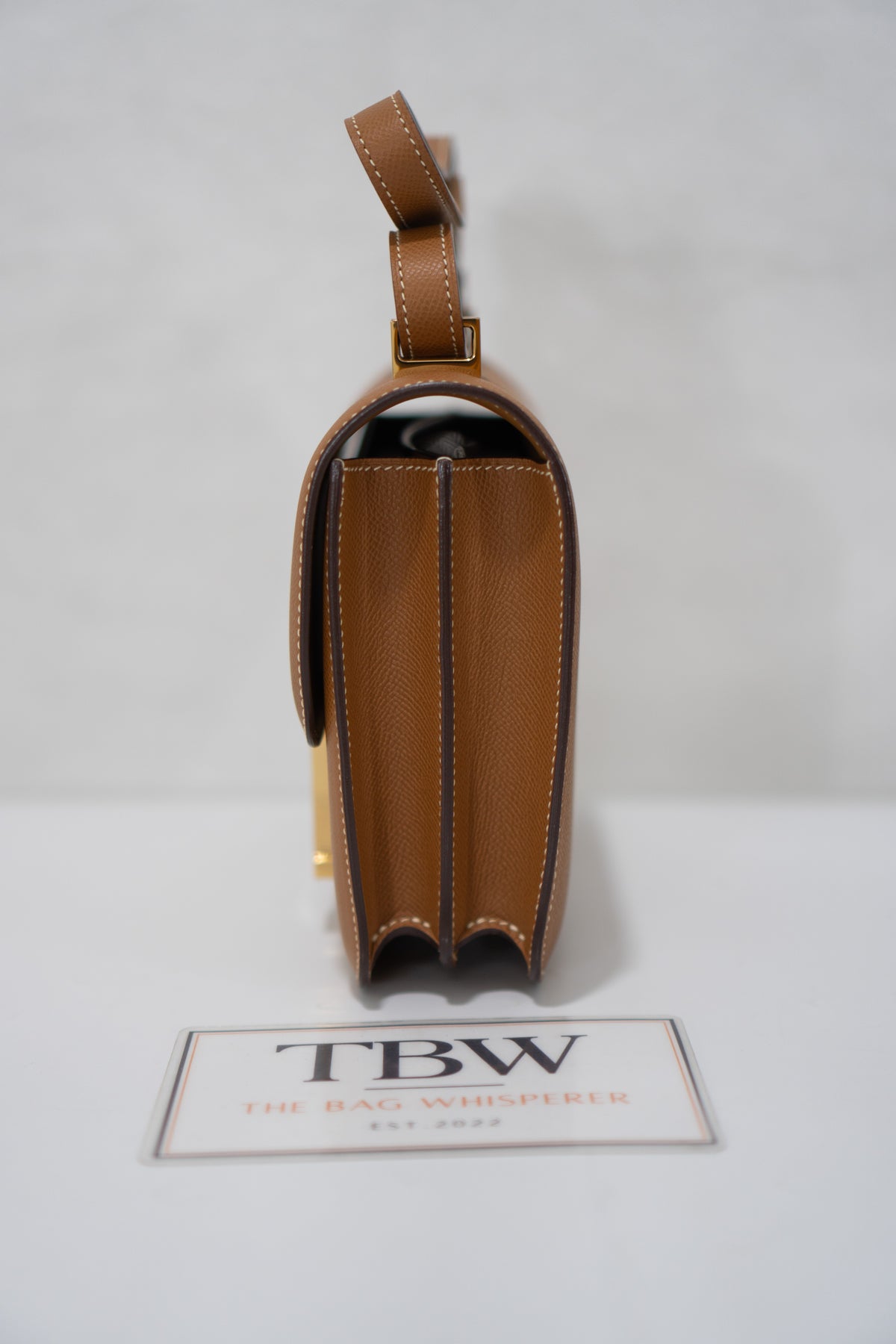 Constanc 23 – Gold Epsom Leather with Permabrass/Gold Hardware