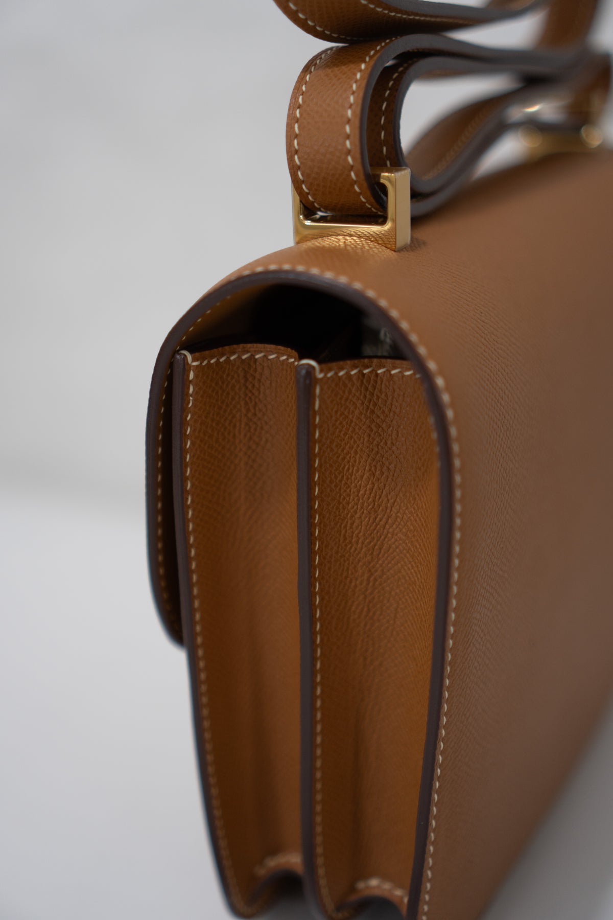 Constanc 23 – Gold Epsom Leather with Permabrass/Gold Hardware
