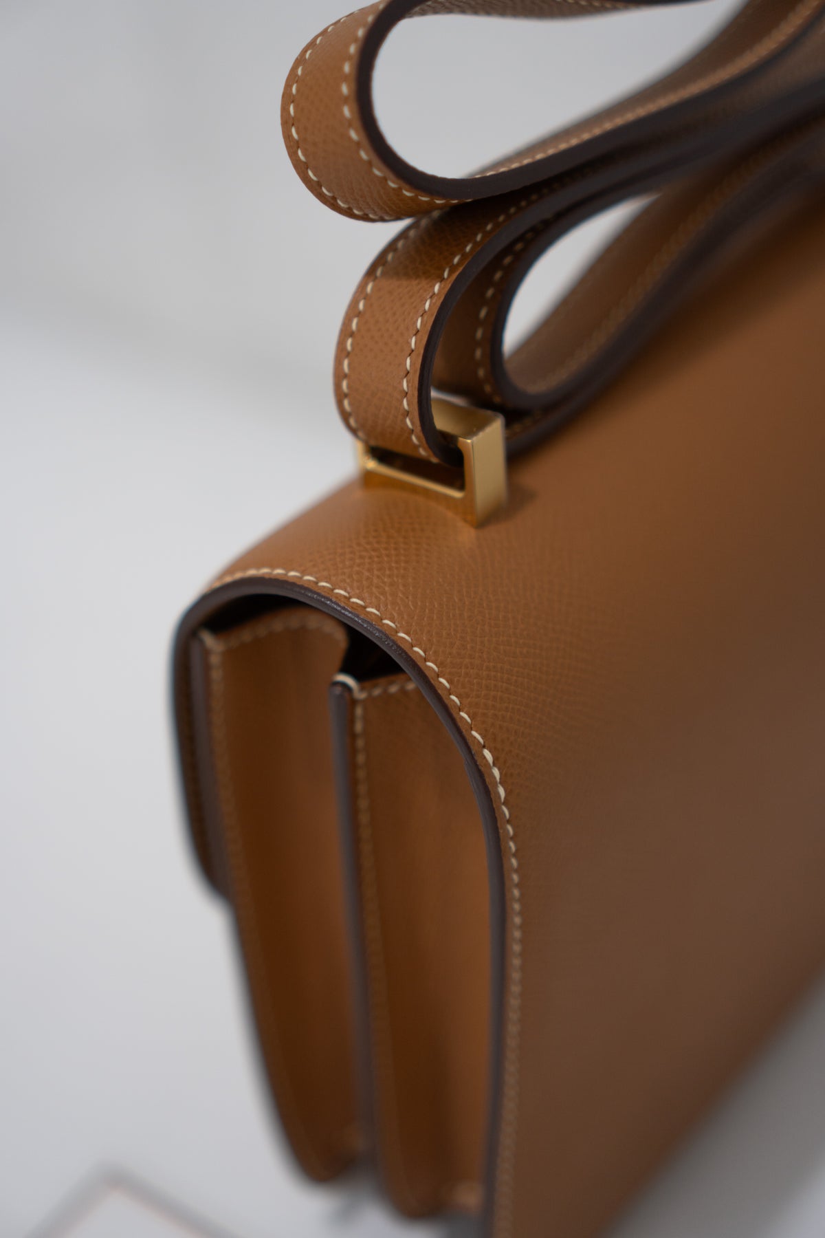 Constanc 23 – Gold Epsom Leather with Permabrass/Gold Hardware