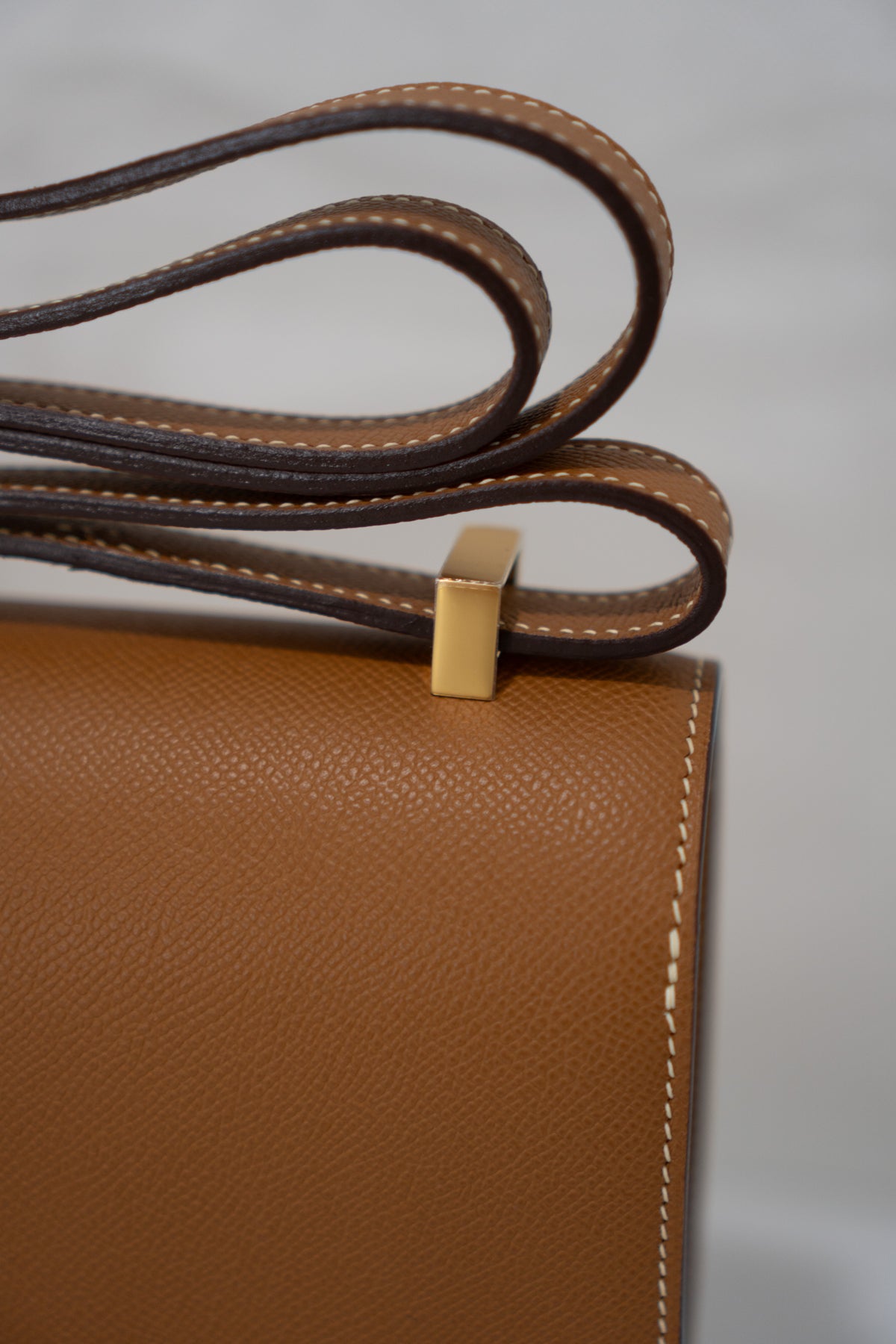 Constanc 23 – Gold Epsom Leather with Permabrass/Gold Hardware