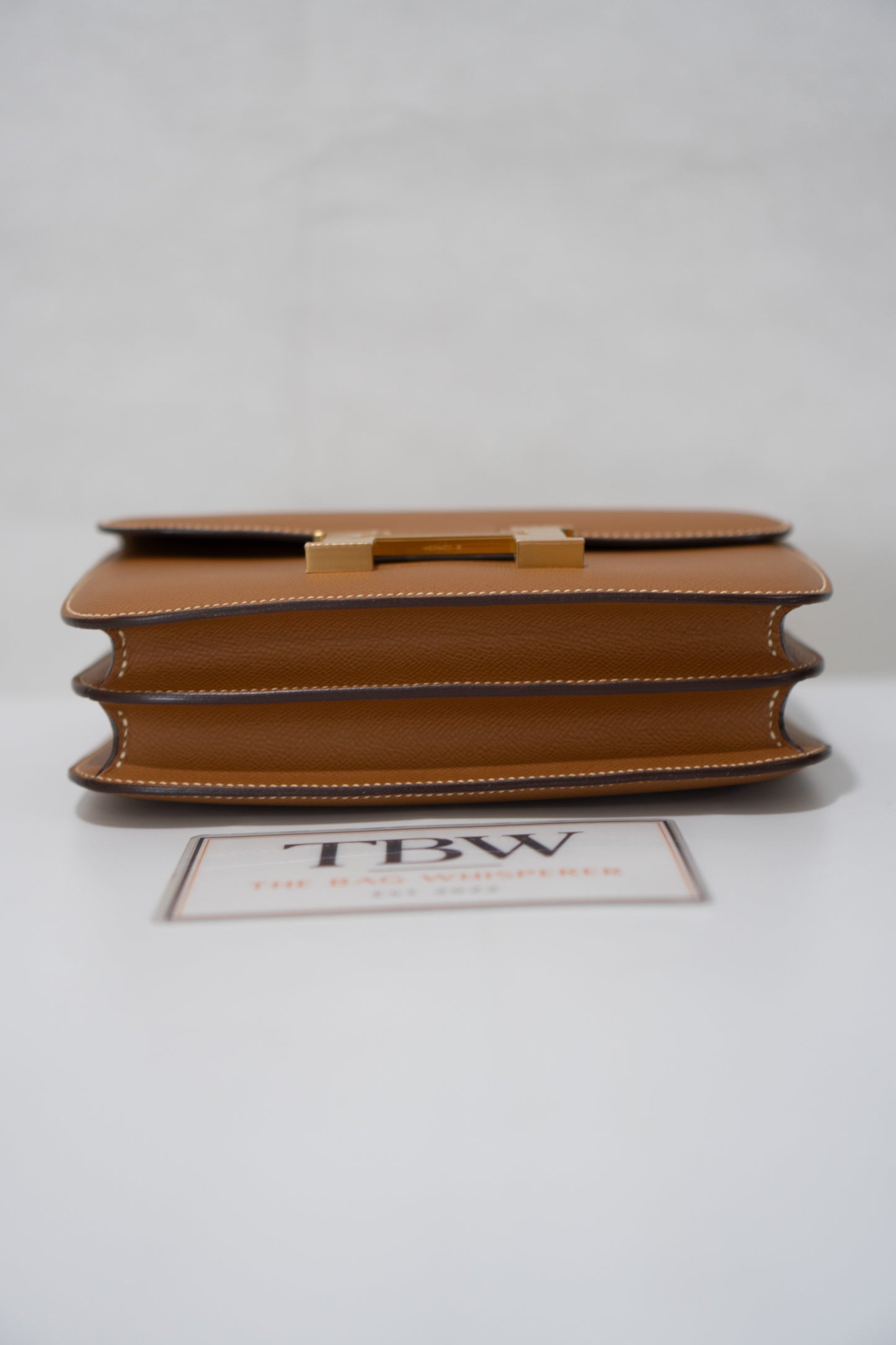 Constanc 23 – Gold Epsom Leather with Permabrass/Gold Hardware