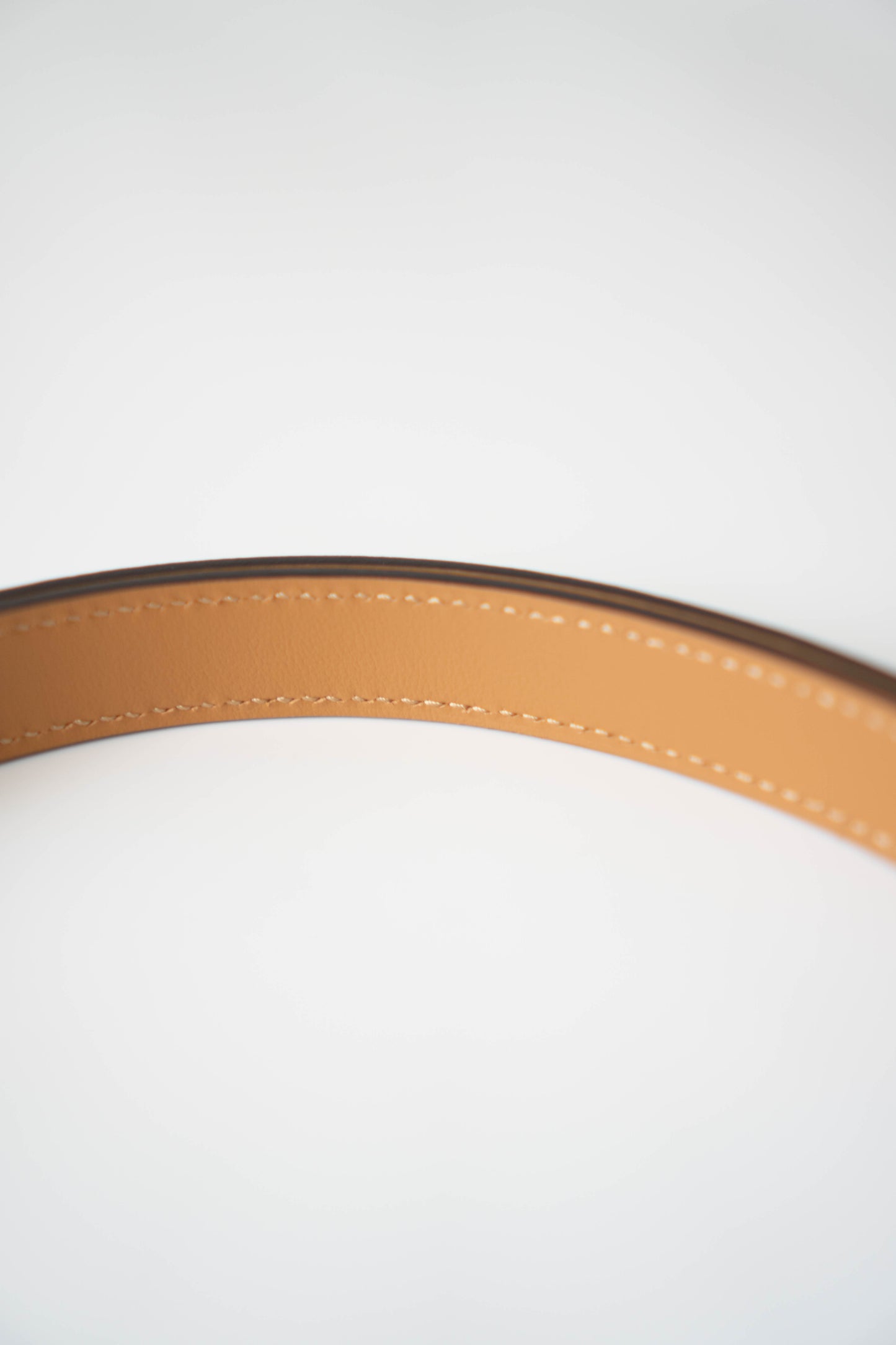 KL Belt – Gold Epsom Leather with Gold Hardware