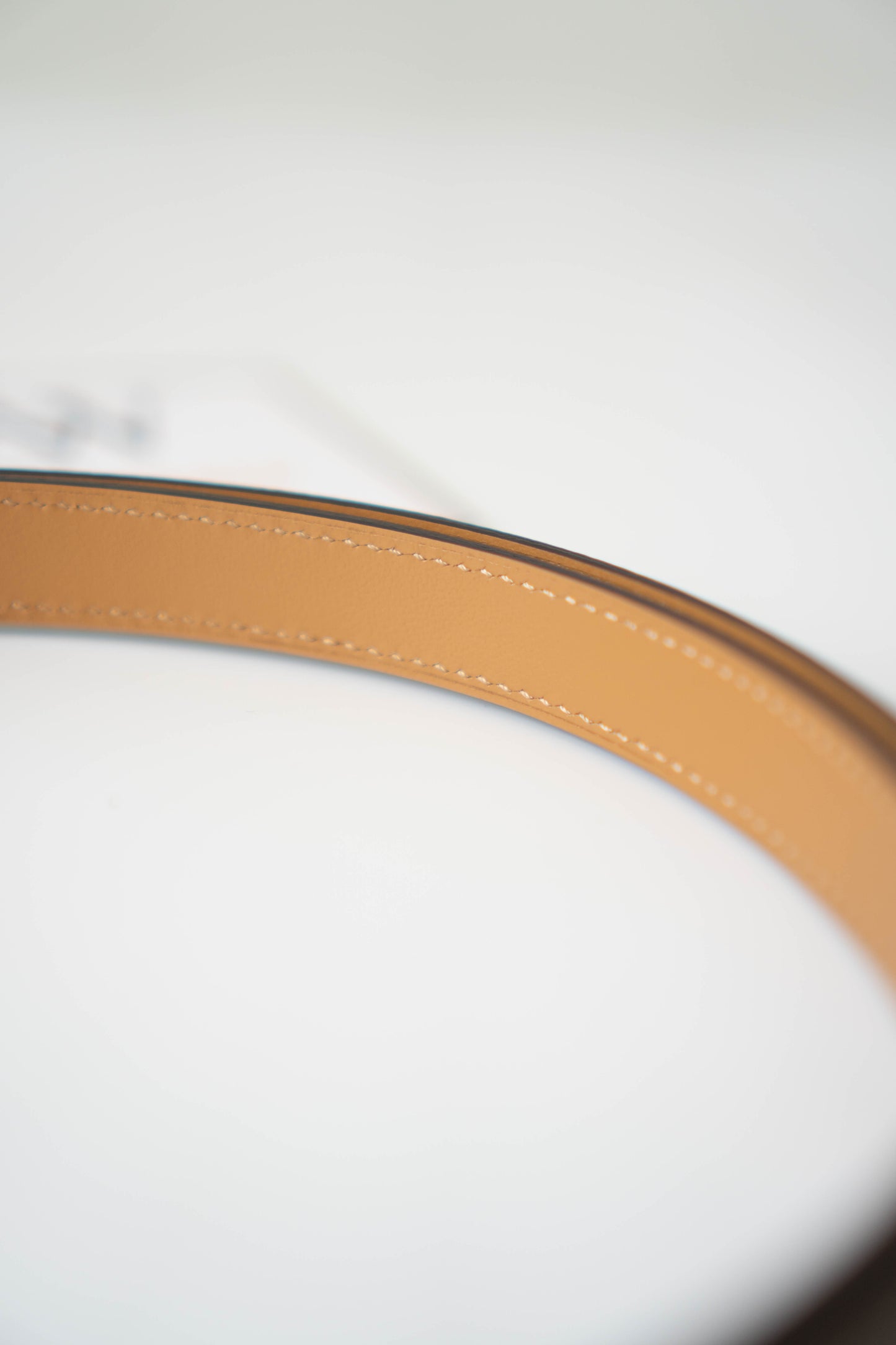 KL Belt – Etoupe Epsom Leather with Palladium Hardware