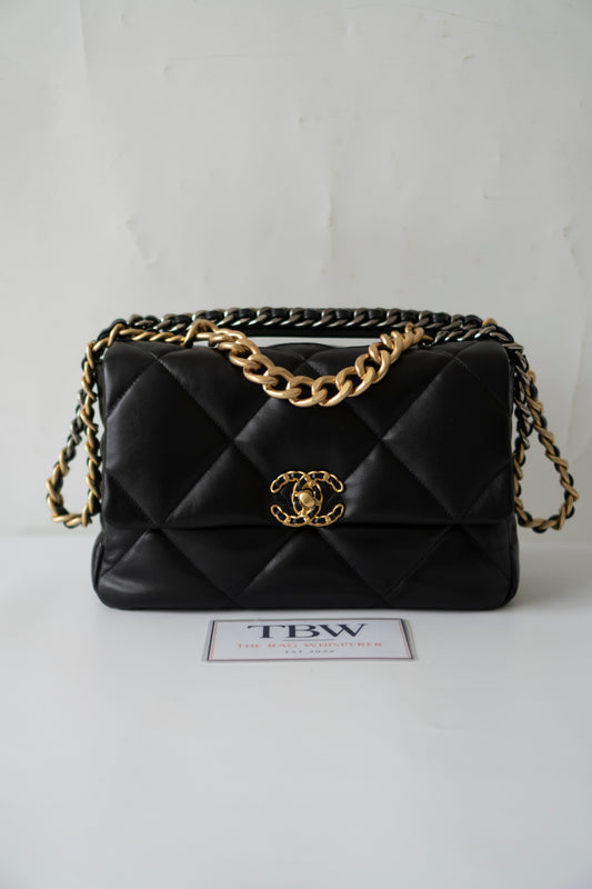 C19 Medium – Black Lambskin with Mixed Hardware