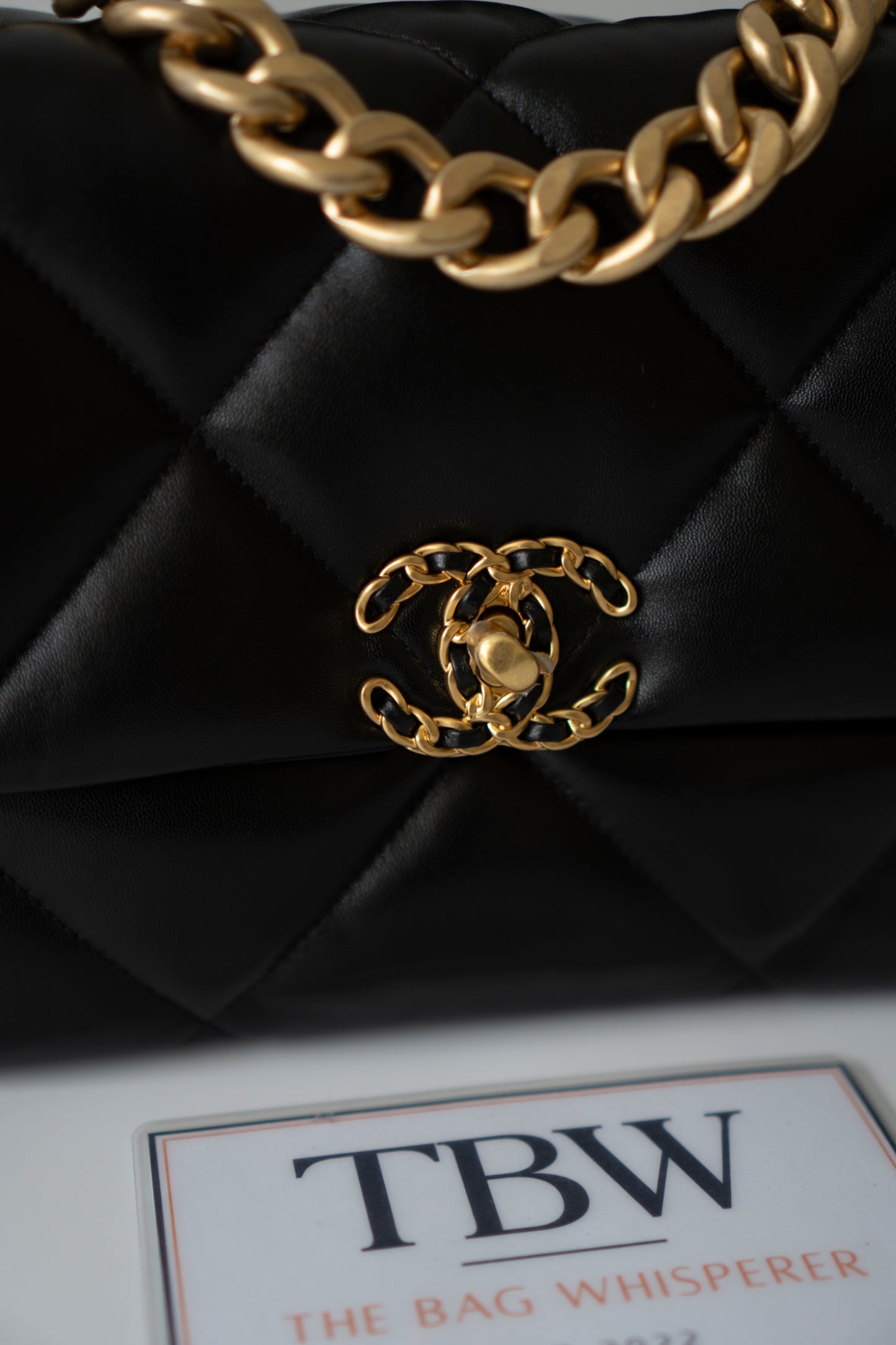 C19 Medium – Black Lambskin with Mixed Hardware