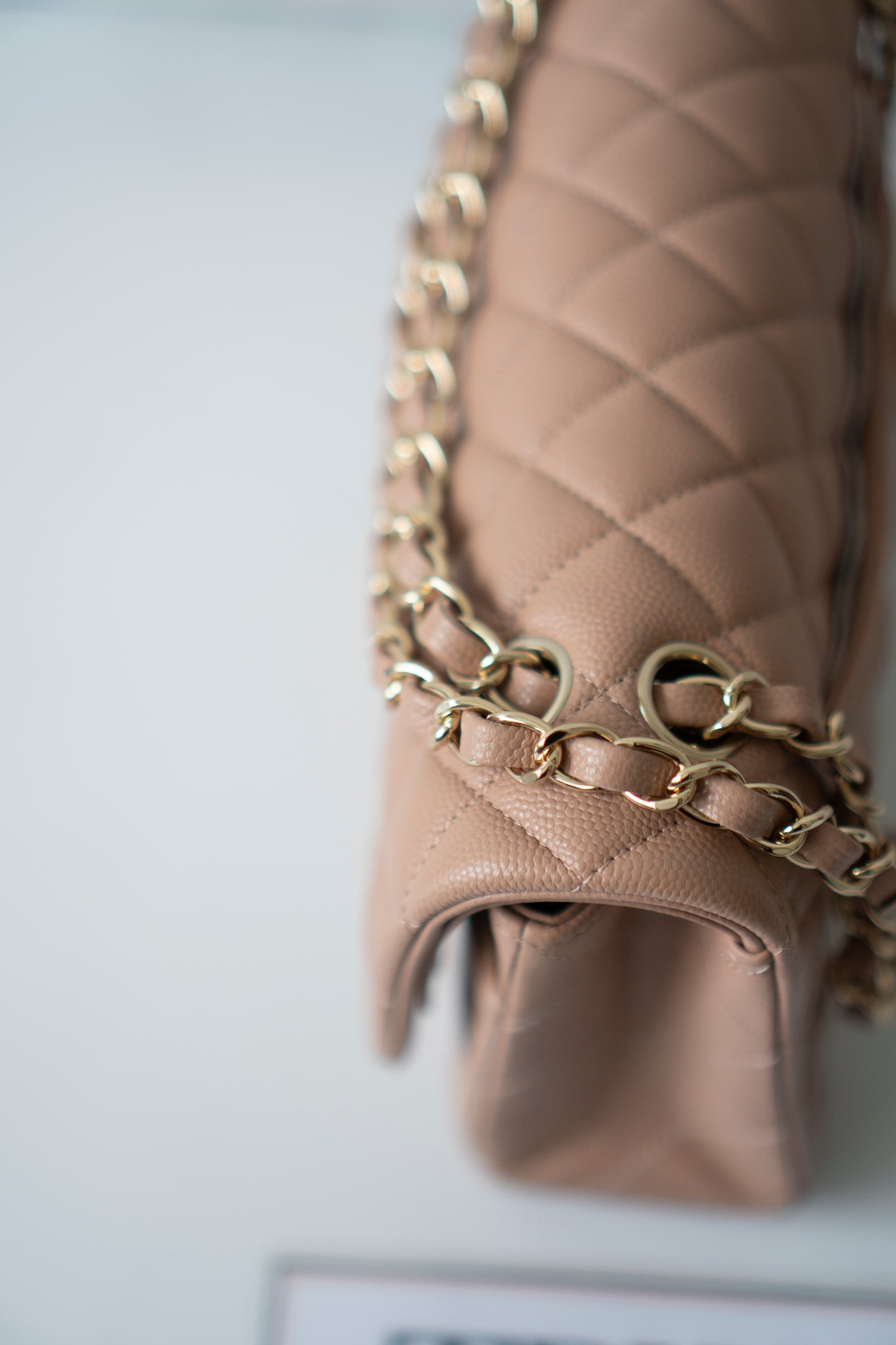 Classic Flap Medium – Dark Beige Caviar with Gold Hardware