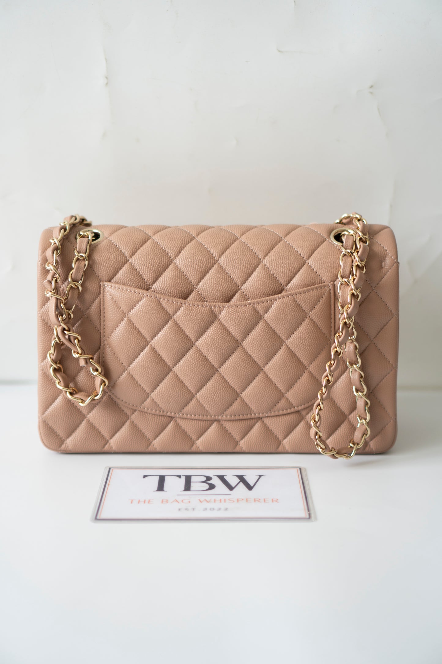 Classic Flap Medium – Dark Beige Caviar with Gold Hardware